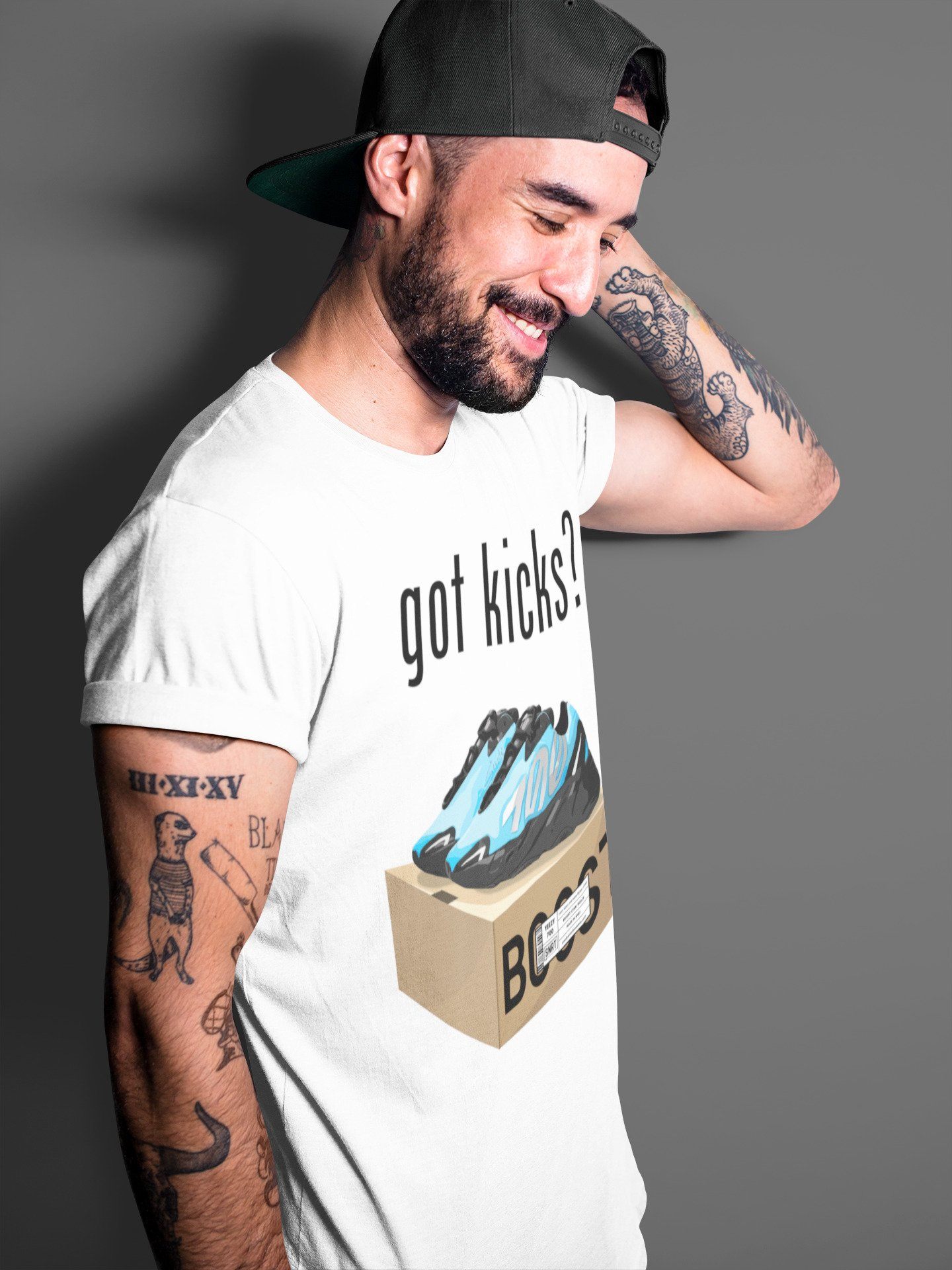 Yeezy 700 Bright Cyan Shirt To Match Jordans Got Kicks Sneaker Tees Yeezy 700 Bright Cyan Drip Gear Zone Sneaker Matching Clothing Unisex Shirts