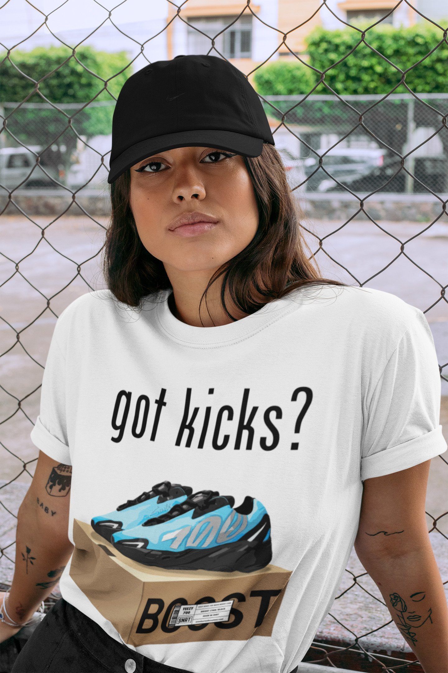 Yeezy 700 Bright Cyan Shirt To Match Jordans Got Kicks Sneaker Tees Yeezy 700 Bright Cyan Drip Gear Zone Sneaker Matching Clothing Unisex Shirts