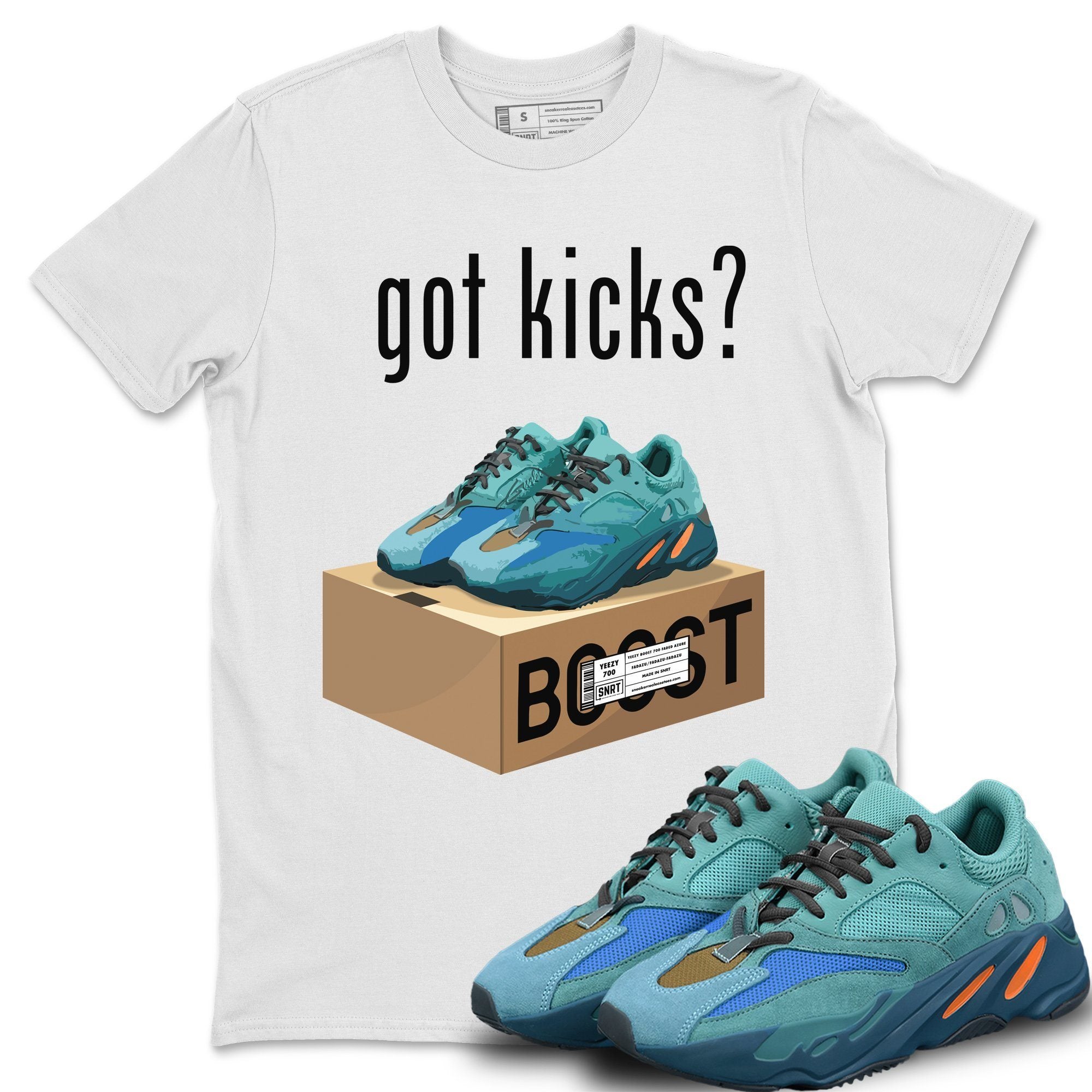 Yeezy 700 Faded Azure Shirt To Match Jordans Got Kicks Sneaker Tees Yeezy 700 Faded Azure Drip Gear Zone Sneaker Matching Clothing Unisex Shirts