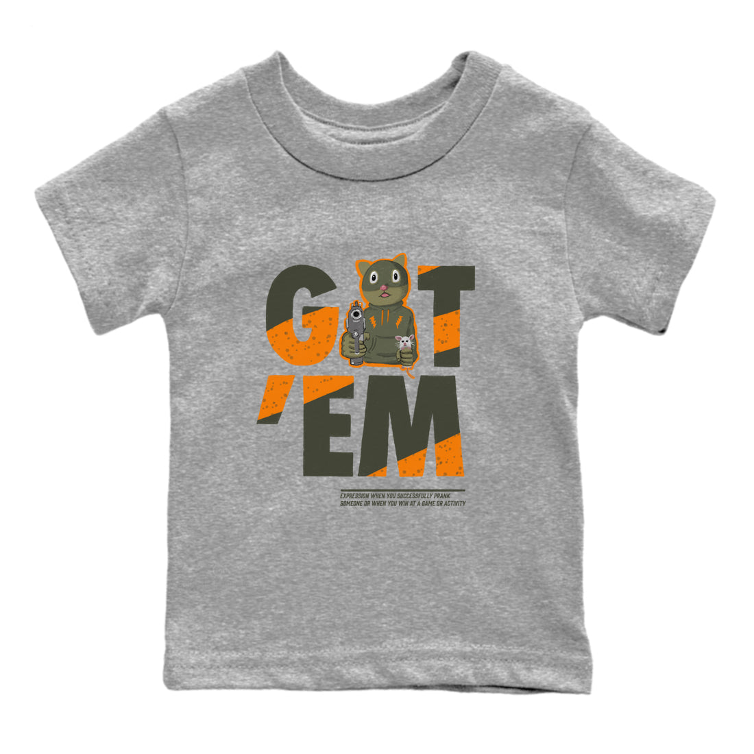 5s Olive shirt to match jordans Got'em Cat sneaker tees Air Jordan 5 Retro Olive Drip Gear Zone baby toddler Heather Grey 2 cotton Shirt