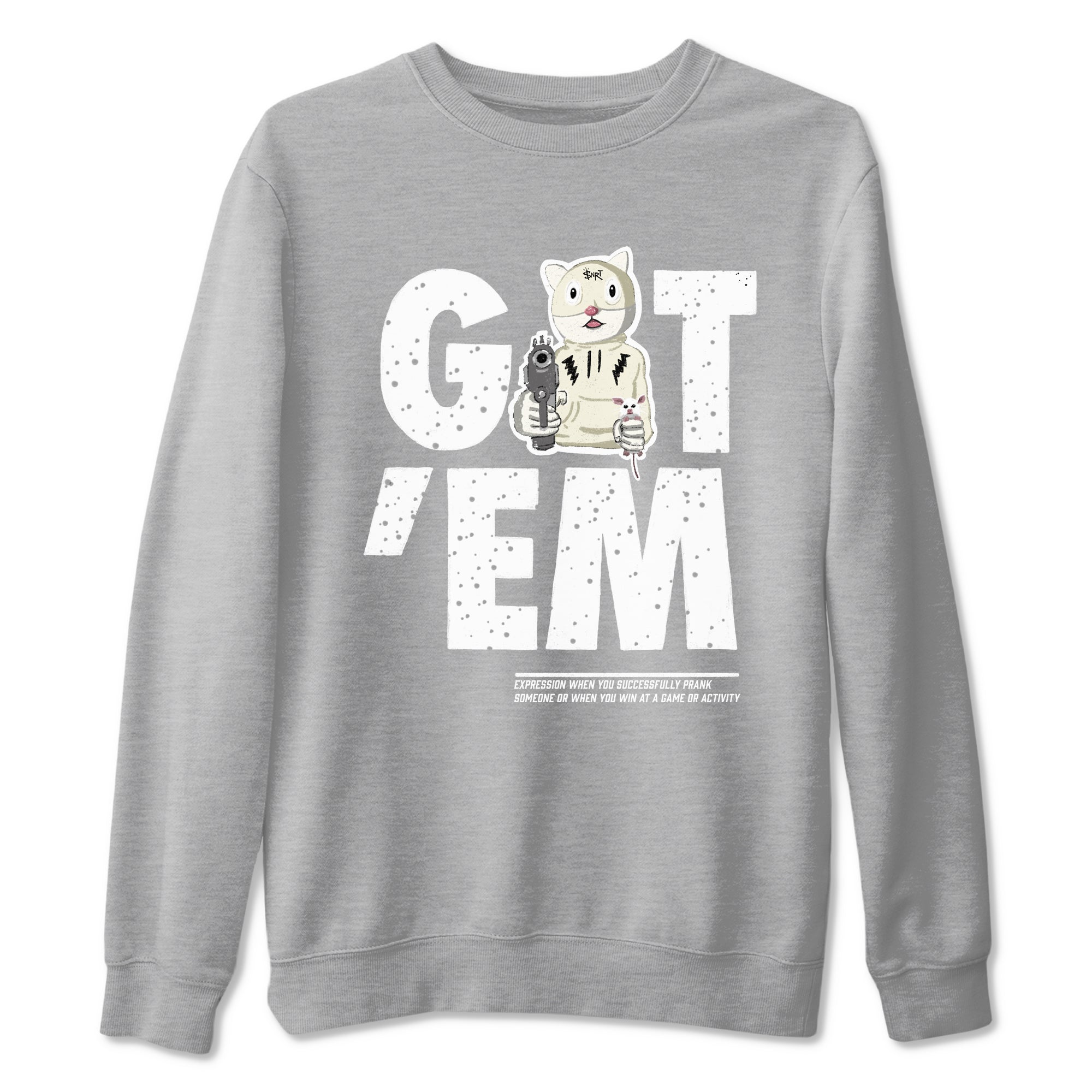 5s Sail shirt to match jordans Got'em Cat sneaker tees Air Jordan 5 SE Sail Drip Gear Zone unisex cotton Heather Grey 2 crew neck shirt