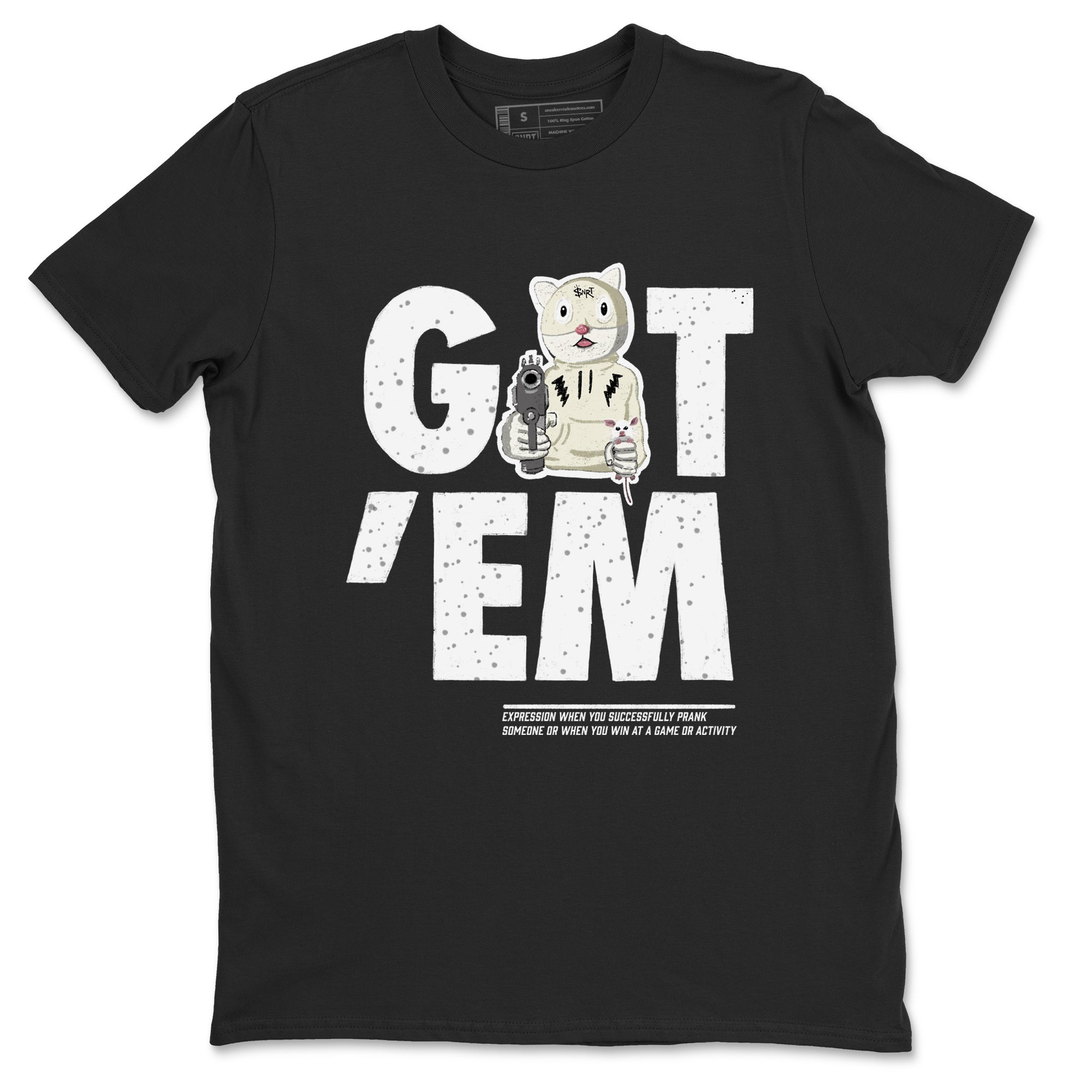 5s Sail shirt to match jordans Got'em Cat sneaker tees Air Jordan 5 SE Sail Drip Gear Zone unisex cotton Black 2 crew neck shirt