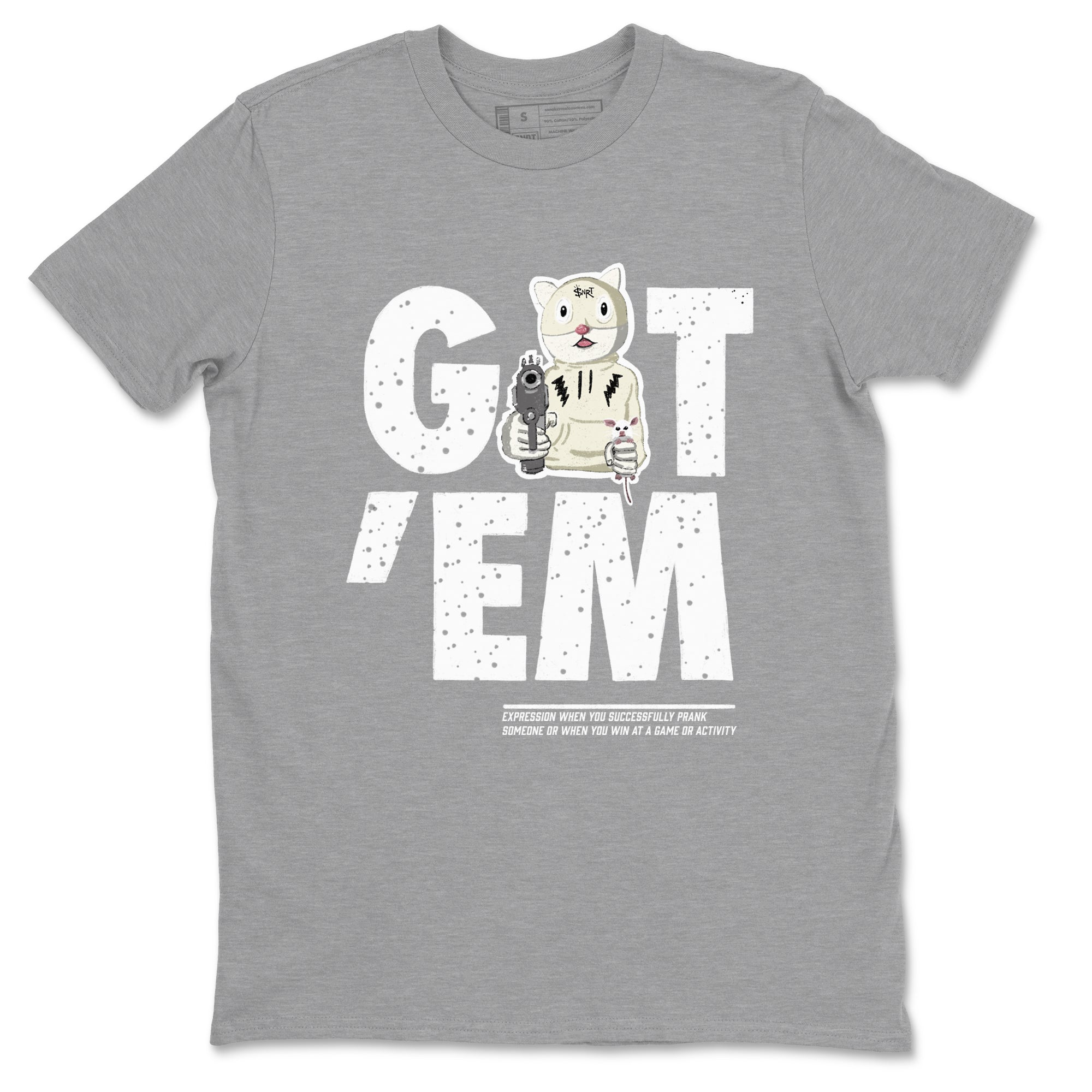5s Sail shirt to match jordans Got'em Cat sneaker tees Air Jordan 5 SE Sail Drip Gear Zone unisex cotton Heather Grey 2 crew neck shirt