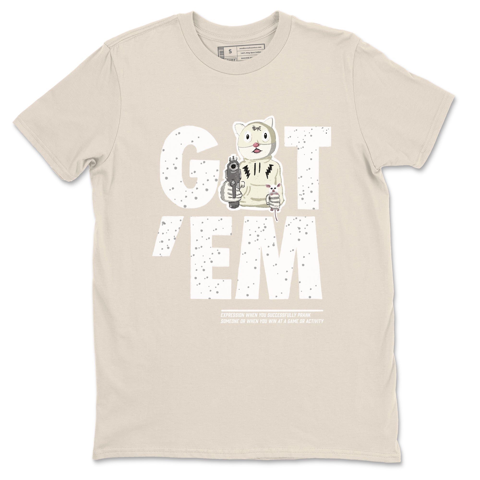 5s Sail shirt to match jordans Got'em Cat sneaker tees Air Jordan 5 SE Sail Drip Gear Zone unisex cotton Natural 2 crew neck shirt