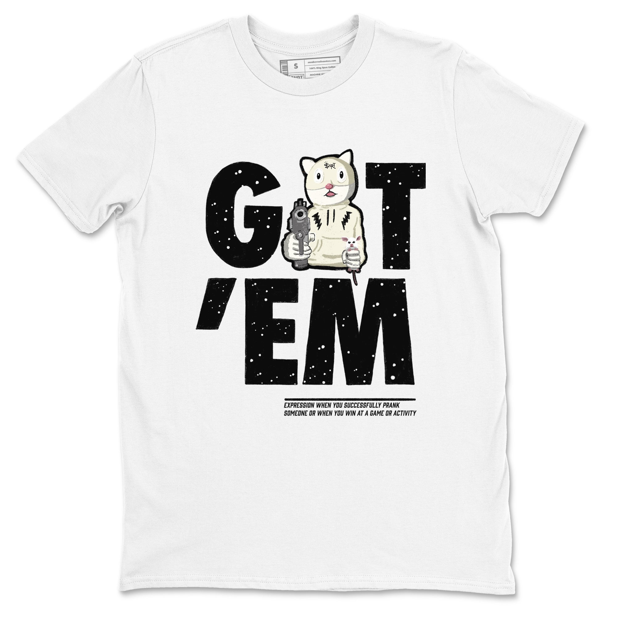 5s Sail shirt to match jordans Got'em Cat sneaker tees Air Jordan 5 SE Sail Drip Gear Zone unisex cotton White 2 crew neck shirt