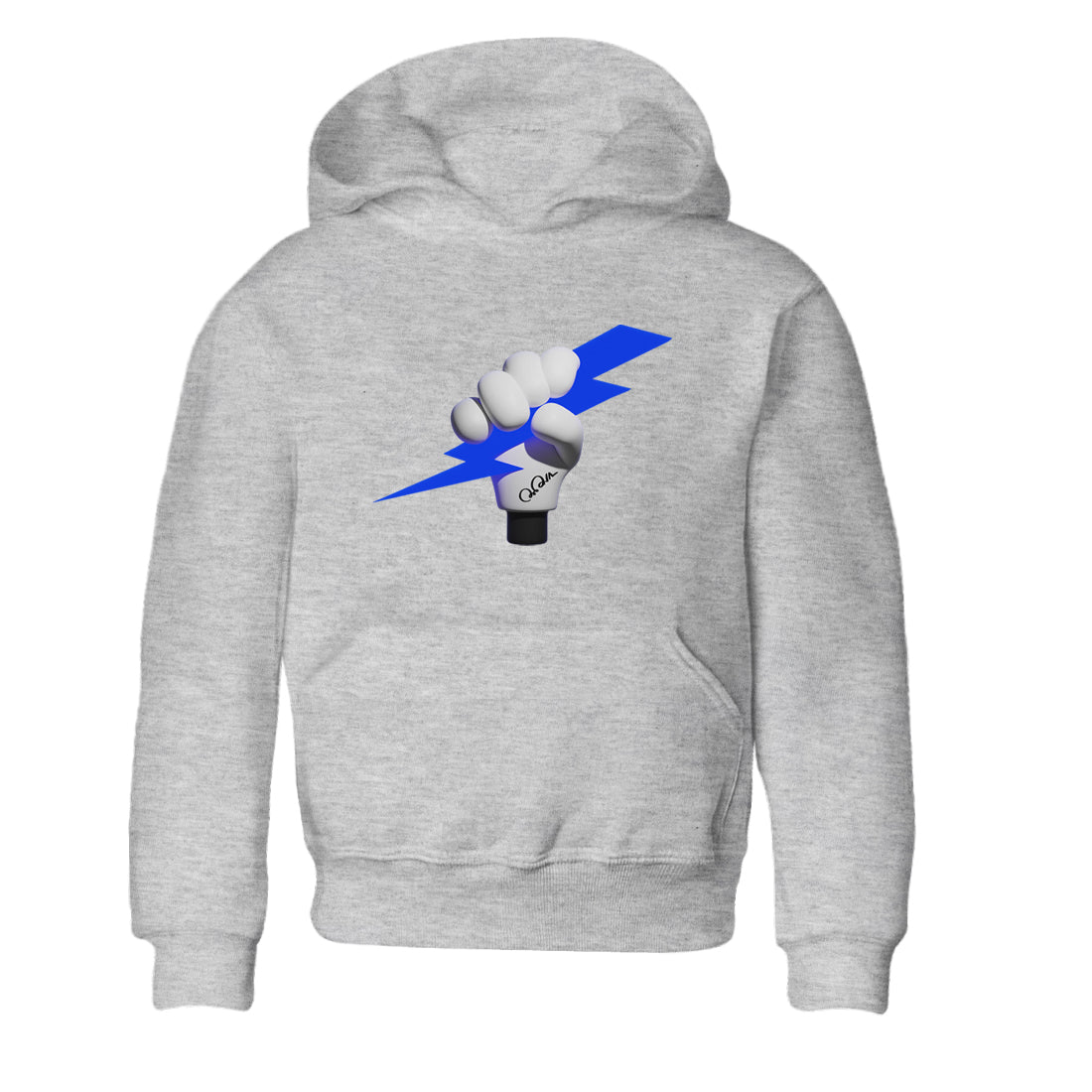 Air Jordan 1 Royal Reimagined shirt to match jordans Grab The Thunder sneaker tees AJ1 OG HIGH Royal Reimagined Drip Gear Zone Kids Baby Toddler sneaker shirts Heather Grey 2 T-Shirt