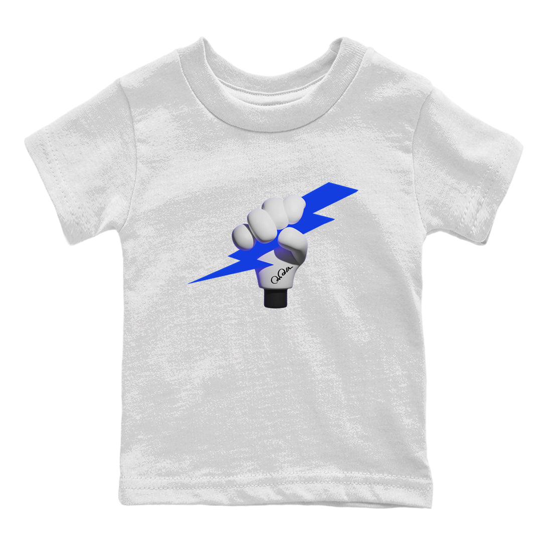 Air Jordan 1 Royal Reimagined shirt to match jordans Grab The Thunder sneaker tees AJ1 OG HIGH Royal Reimagined Drip Gear Zone Kids Baby Toddler sneaker shirts White 2 T-Shirt