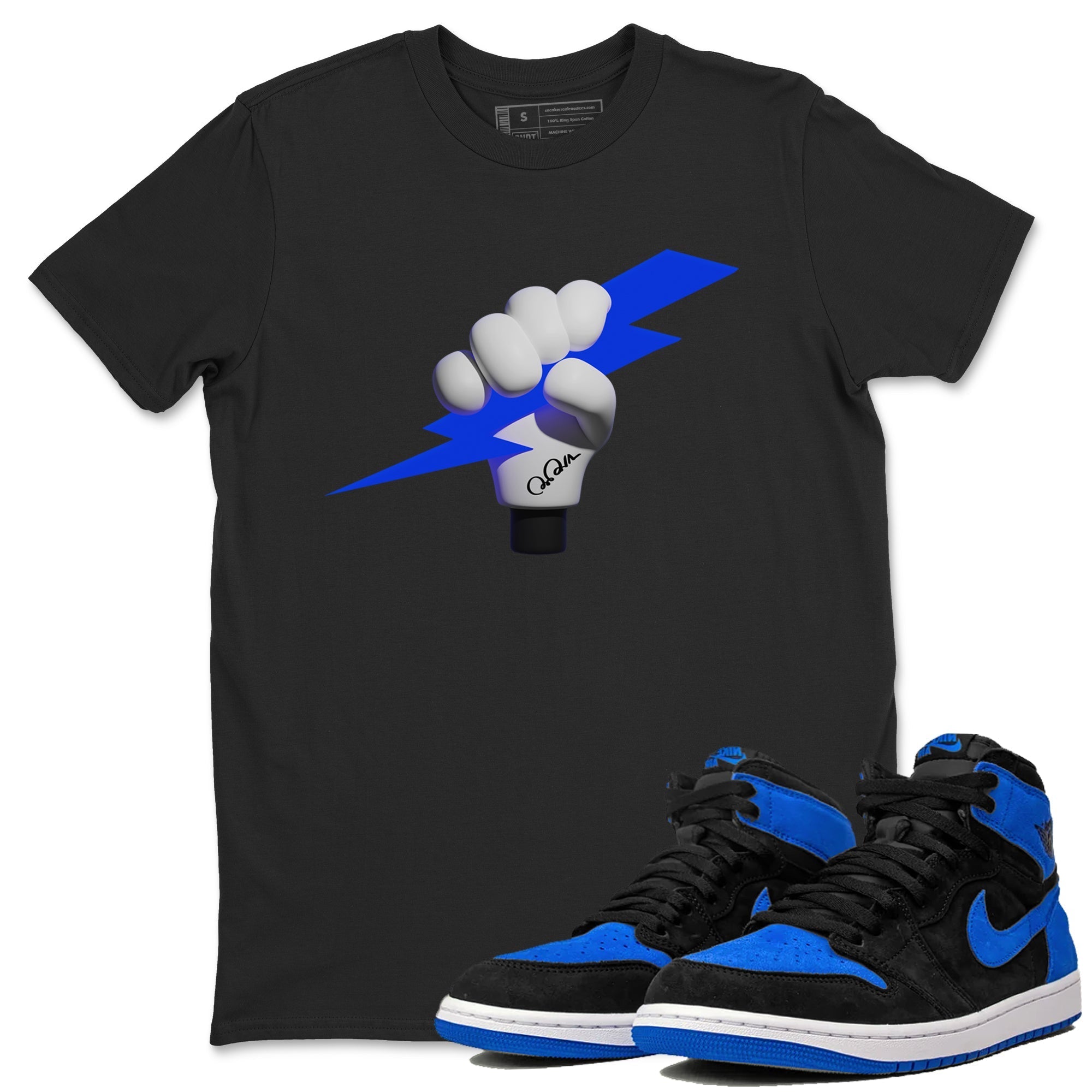 Air Jordan 1 Royal Reimagined shirt to match jordans Grab The Thunder sneaker tees AJ1 OG HIGH Royal Reimagined Drip Gear Zone Unisex Sneaker Tees and Sneaker Match T-Shirt Black 1 T-Shirt