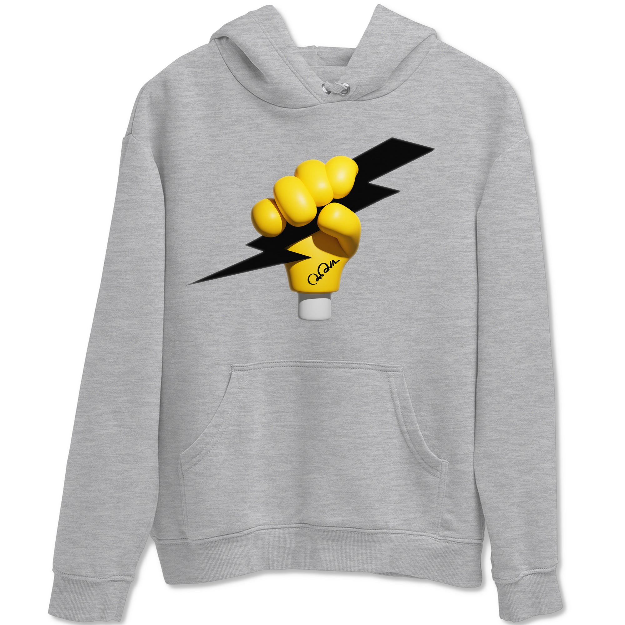 1s Yellow Ochre shirt to match jordans Grab The Thunder sneaker tees streetwear brand Air Jordan 1 Yellow Ochre Drip Gear Zone Brand unisex cotton Heather Grey 2 crew neck shirt