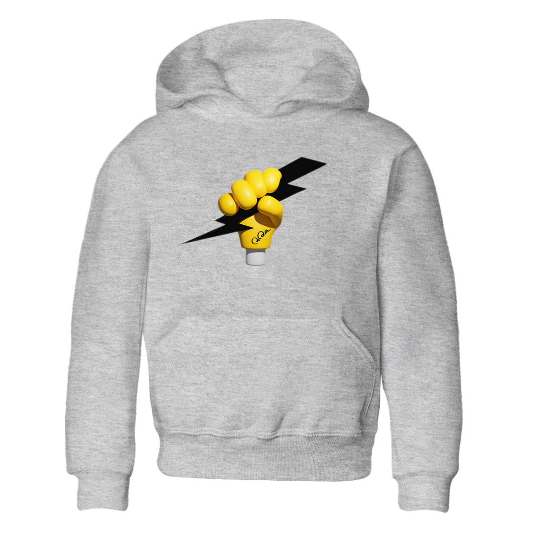 1s Yellow Ochre shirt to match jordans Grab The Thunder sneaker tees streetwear brand Air Jordan 1 Yellow Ochre Drip Gear Zone Brand baby toddler Heather Grey 2 cotton Shirt