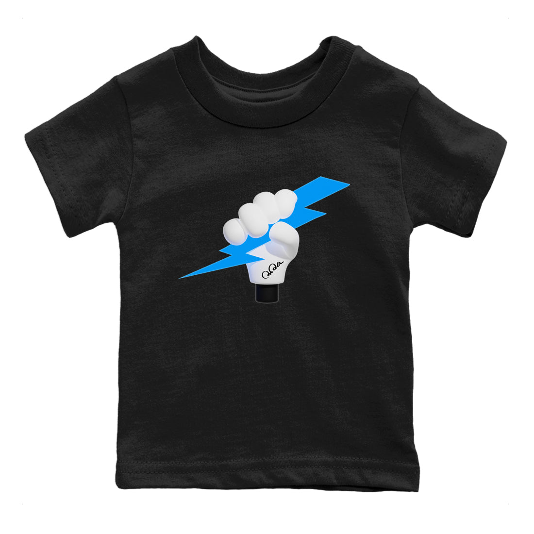 9s Powder Blue shirt to match jordans Grab The Thunder sneaker tees Air Jordan 9 Powder Blue Drip Gear Zone baby toddler Black 2 cotton Shirt