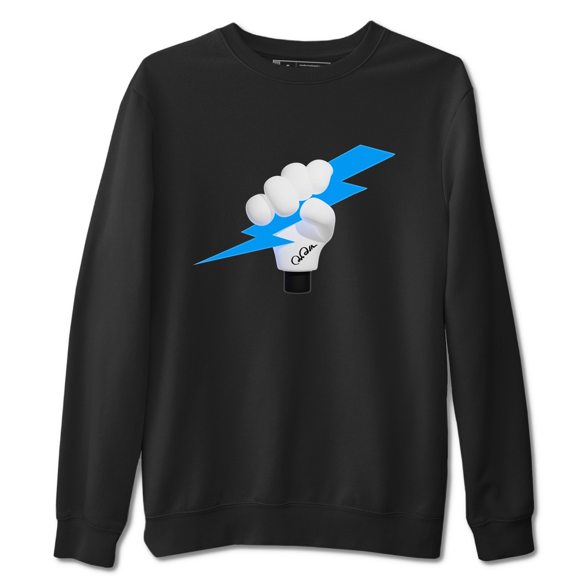 9s Powder Blue shirt to match jordans Grab The Thunder sneaker tees Air Jordan 9 Powder Blue Drip Gear Zone unisex cotton Black 2 crew neck shirt