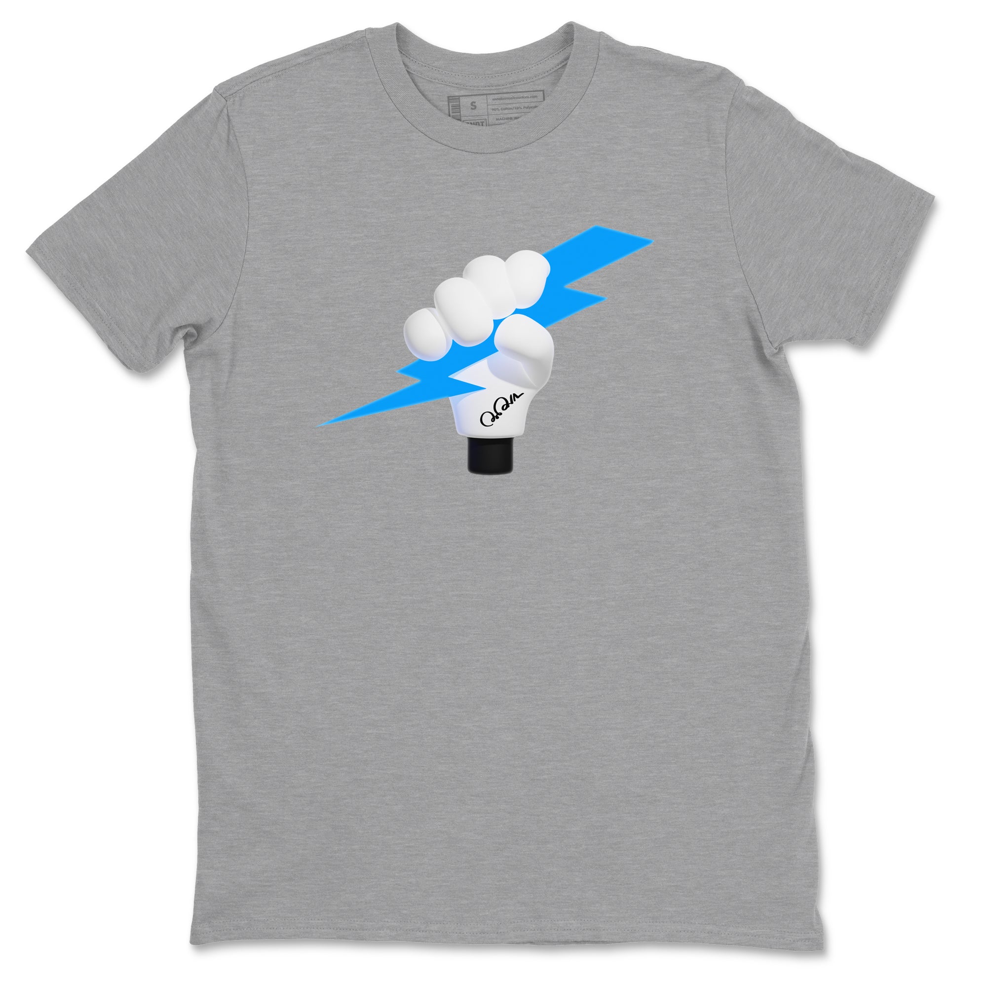 9s Powder Blue shirt to match jordans Grab The Thunder sneaker tees Air Jordan 9 Powder Blue Drip Gear Zone unisex cotton Heather Grey 2 crew neck shirt