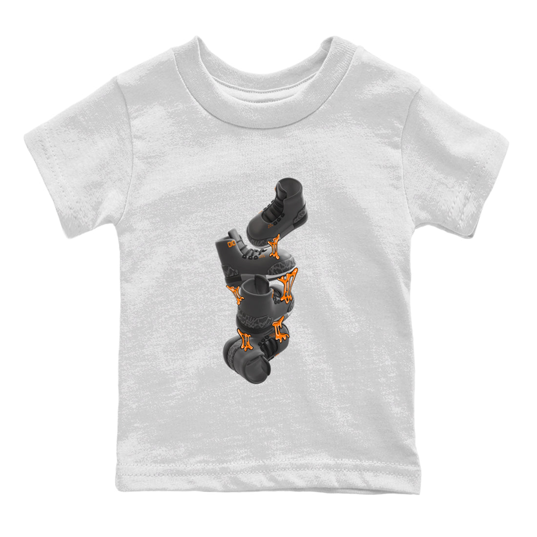 Air Jordan 3 Fear shirt to match jordans Gum Stuck On Shoes sneaker tees AJ3 Fear Drip Gear Zone Baby Toddler White 2 T-Shirt