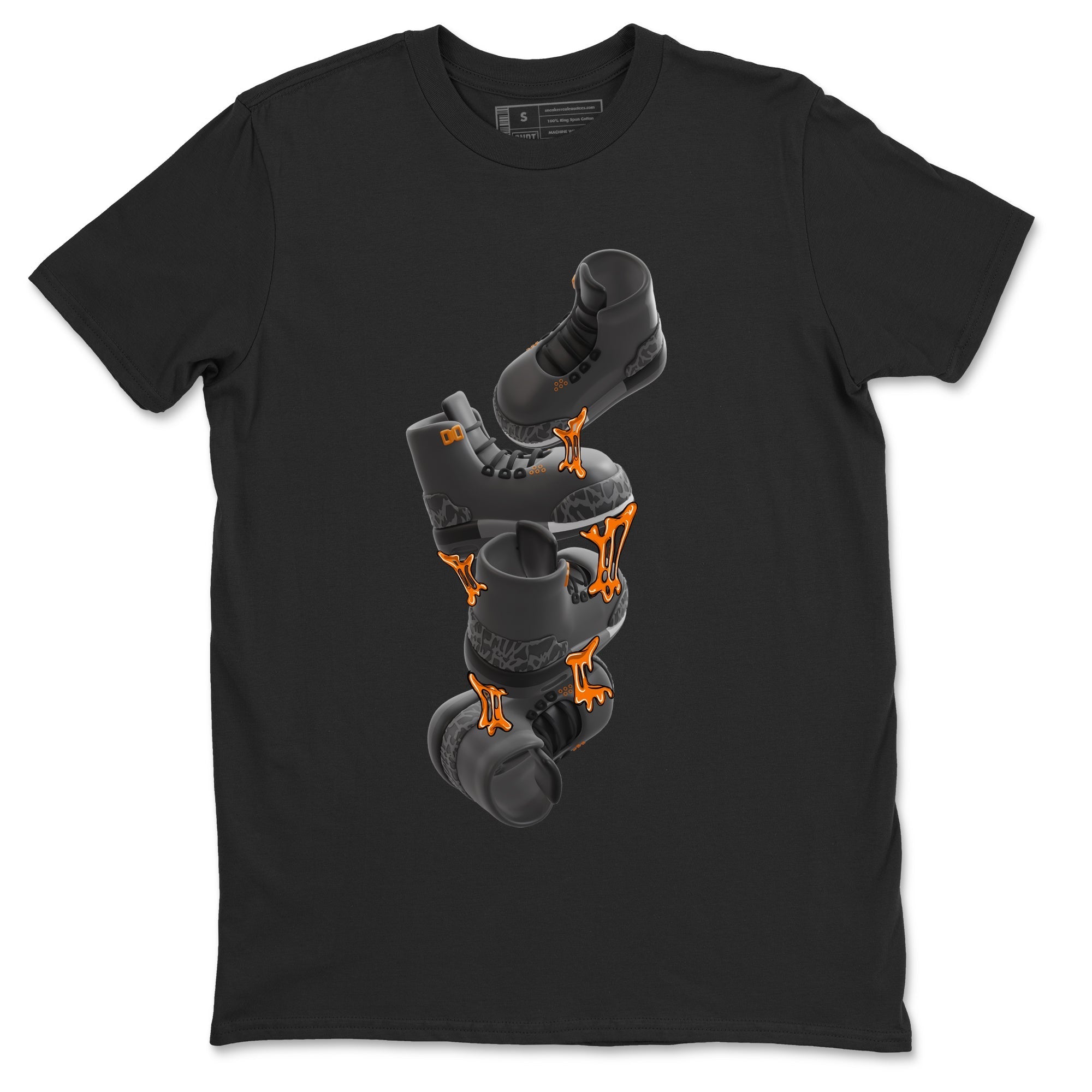 Air Jordan 3 Fear shirt to match jordans Gum Stuck On Shoes sneaker tees AJ3 Fear Drip Gear Zone Unisex Black 2 T-Shirt