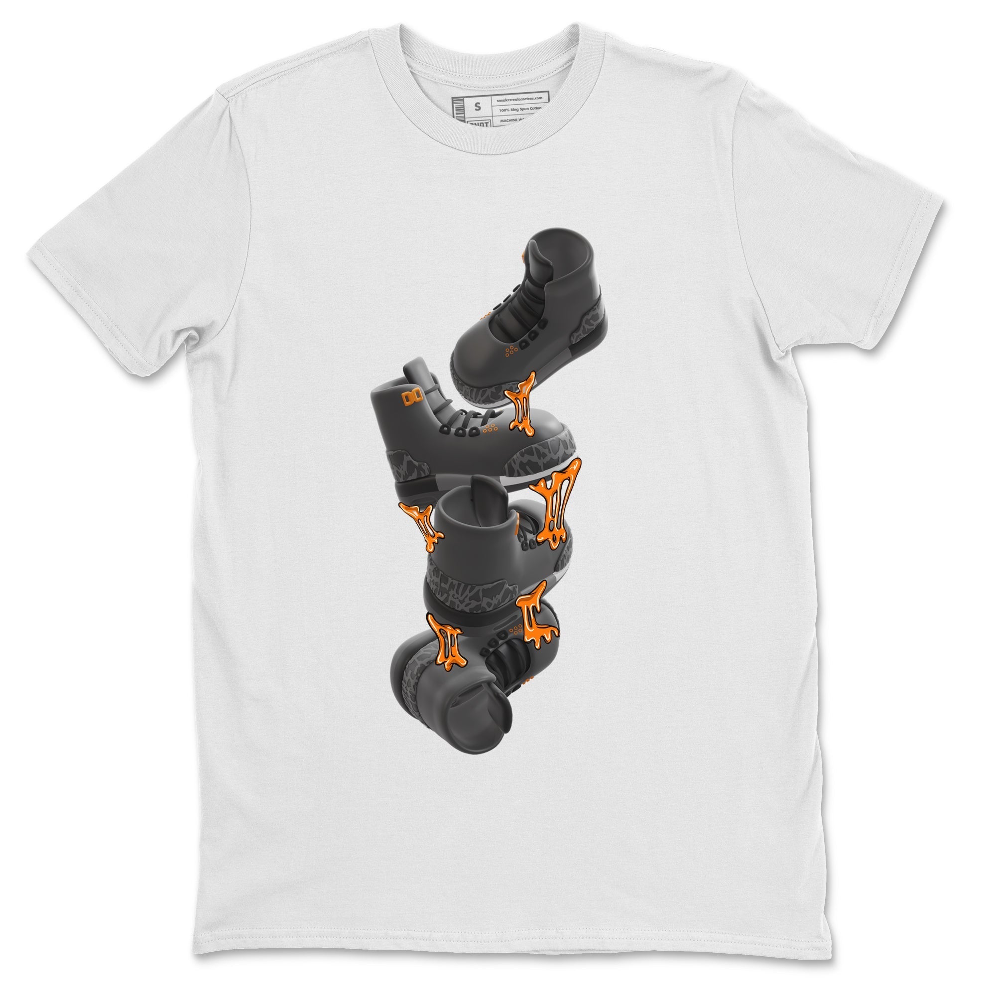 Air Jordan 3 Fear shirt to match jordans Gum Stuck On Shoes sneaker tees AJ3 Fear Drip Gear Zone Unisex White 2 T-Shirt