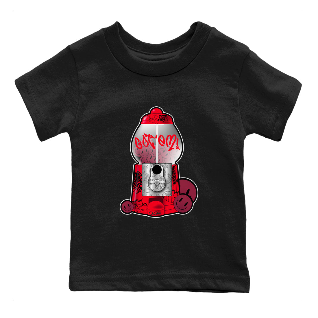 Air Force 1 Layers of Love shirt to match jordans Gumball Machine sneaker tees af1 Layers of Love Drip Gear Zone baby toddler Black 2 cotton Shirt