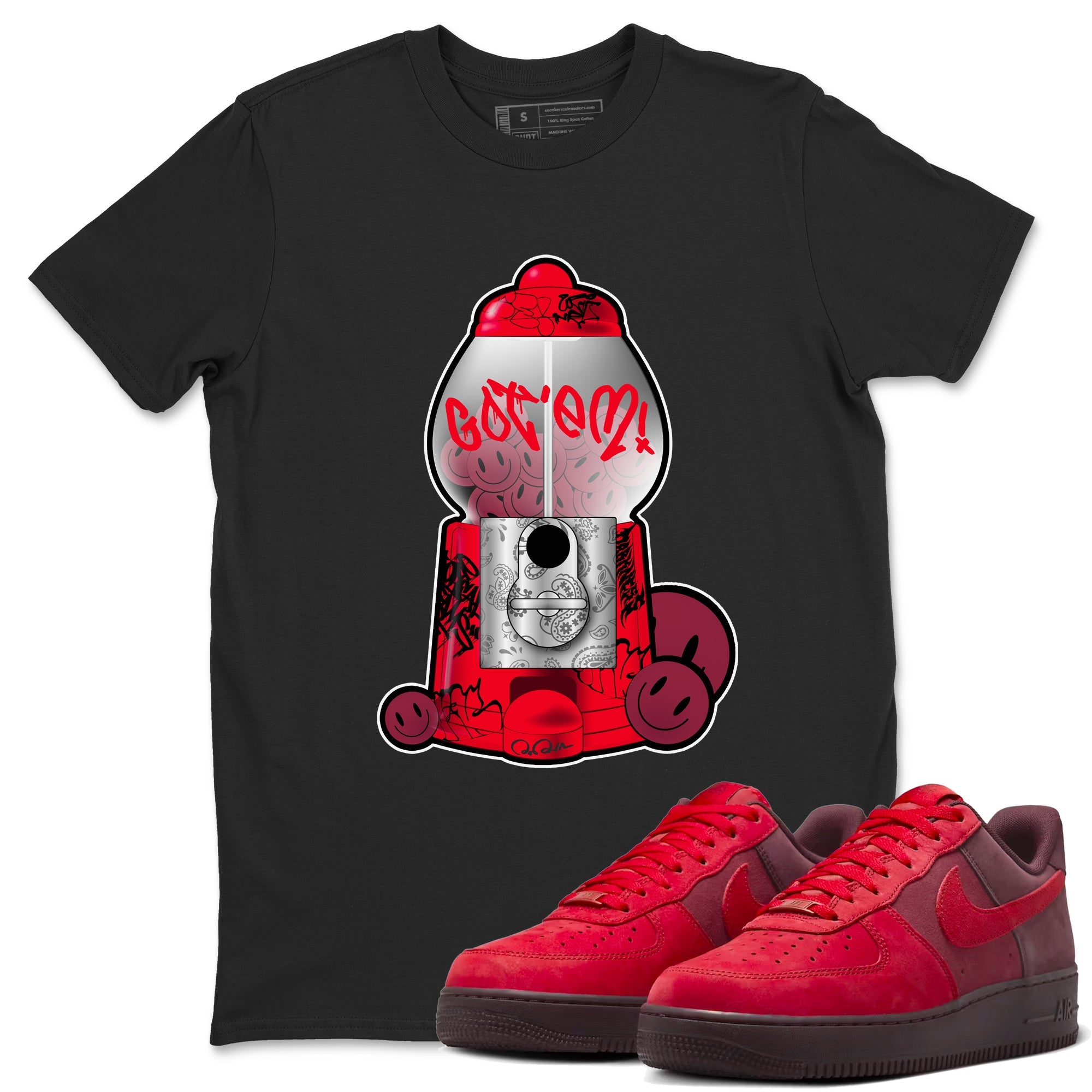 Air Force 1 Layers of Love shirt to match jordans Gumball Machine sneaker tees af1 Layers of Love Drip Gear Zone unisex cotton Black 1 crew neck shirt