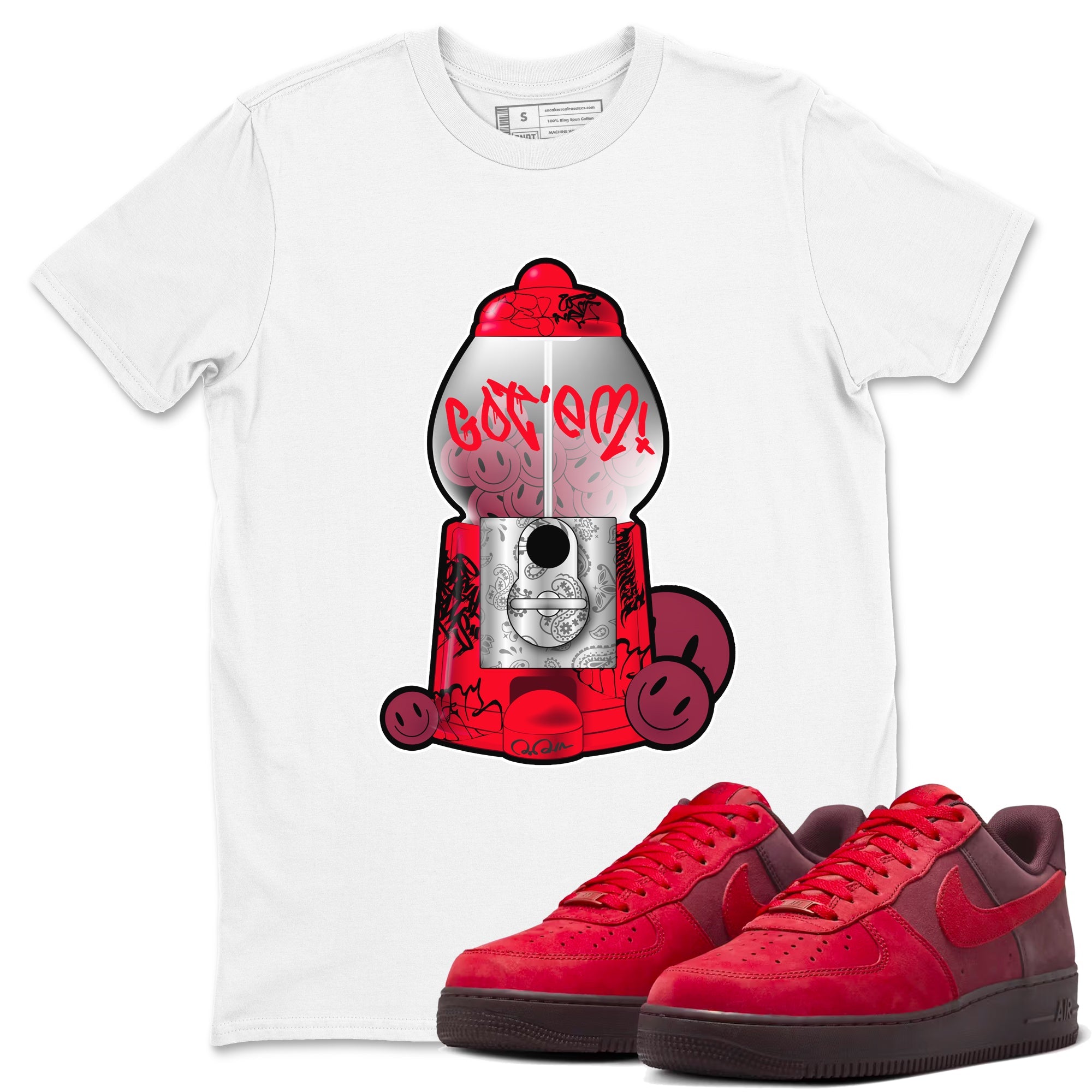 Air Force 1 Layers of Love shirt to match jordans Gumball Machine sneaker tees af1 Layers of Love Drip Gear Zone unisex cotton White 1 crew neck shirt