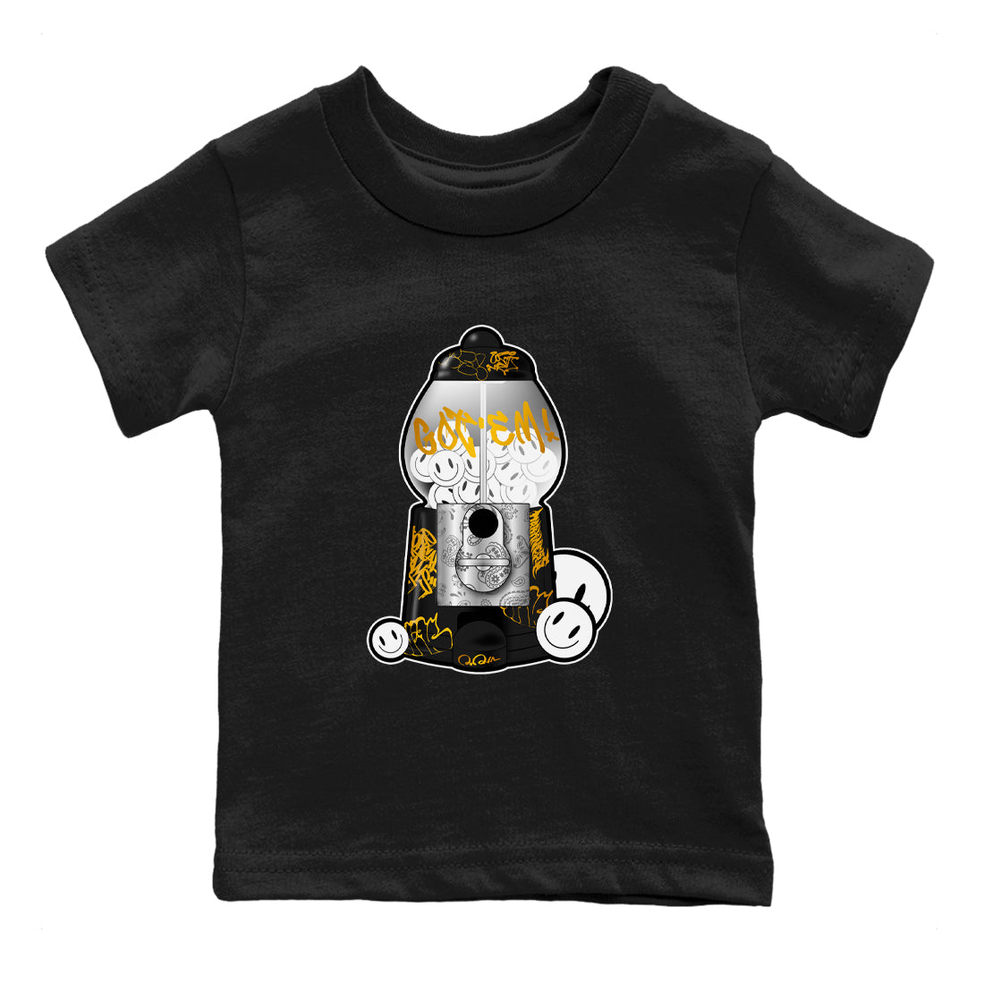 11s Gratitude shirt to match jordans Gumball Machine sneaker tees Air Jordan 11 Gratitude Drip Gear Zone Baby Toddler Black 2 T-Shirt