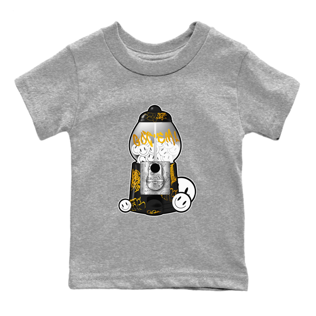 11s Gratitude shirt to match jordans Gumball Machine sneaker tees Air Jordan 11 Gratitude Drip Gear Zone Baby Toddler Heather Grey 2 T-Shirt