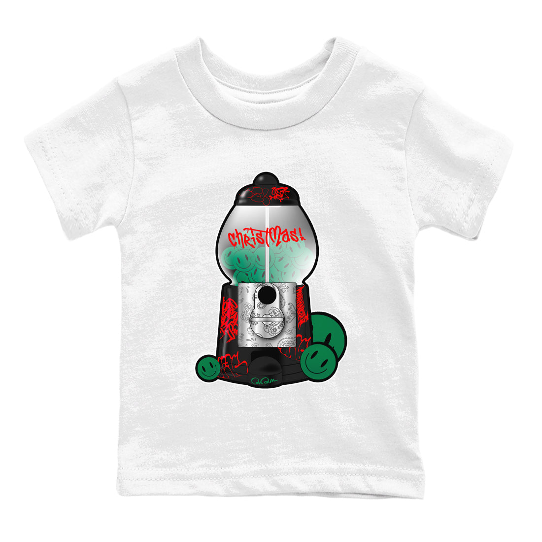 Jordan 2 Low Christmas X-mas Holiday special gift shirt to match jordans Gumball Machine sneaker tees Air Jordan 2 Christmas Drip Gear Zone Baby Toddler White 2 T-Shirt