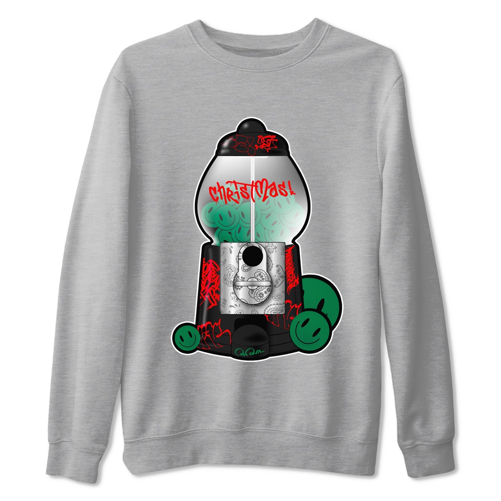 Jordan 2 Low Christmas X-mas Holiday special gift shirt to match jordans Gumball Machine sneaker tees Air Jordan 2 Christmas Drip Gear Zone Unisex Heather Grey 2 T-Shirt