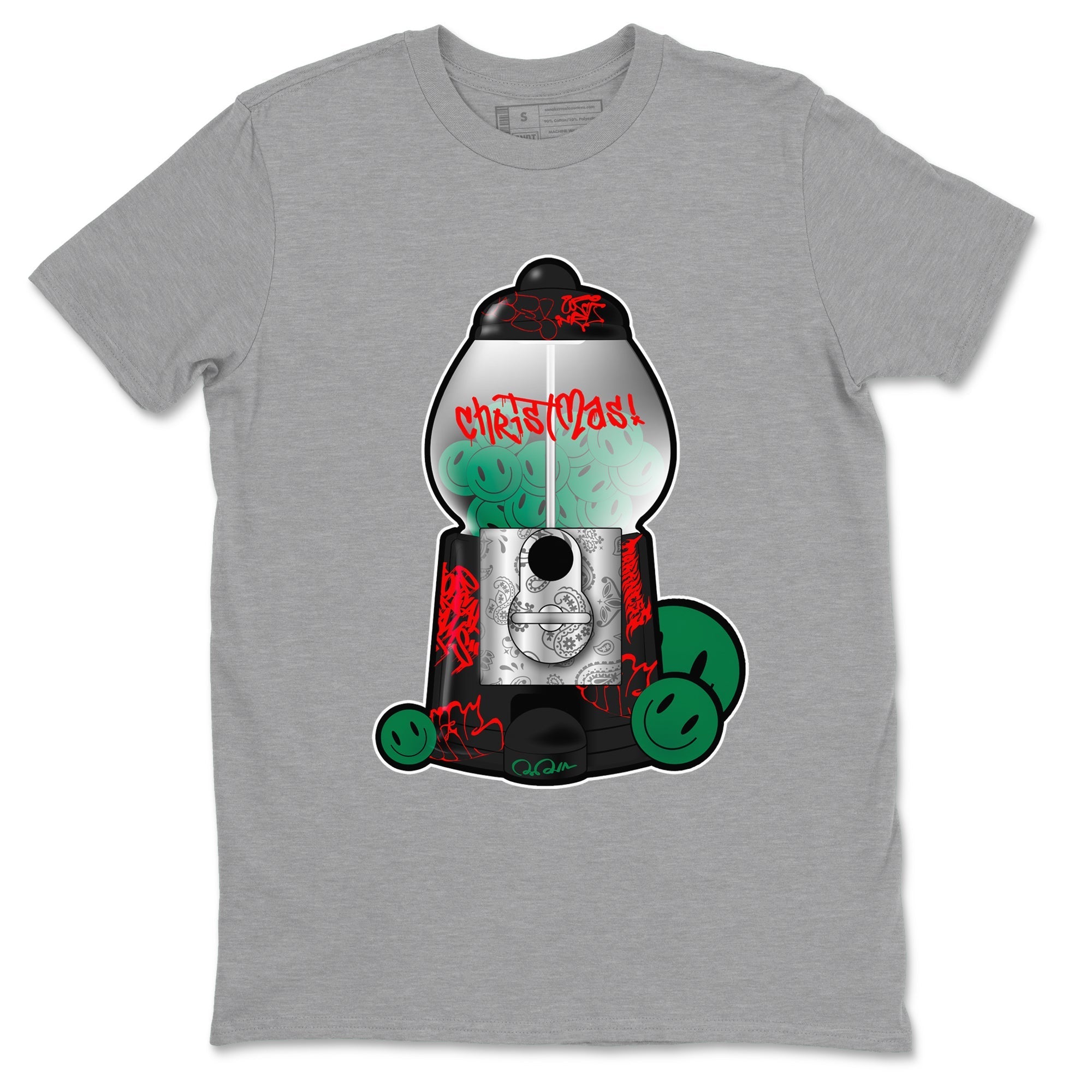 Jordan 2 Low Christmas X-mas Holiday special gift shirt to match jordans Gumball Machine sneaker tees Air Jordan 2 Christmas Drip Gear Zone Unisex Heather Grey 2 T-Shirt