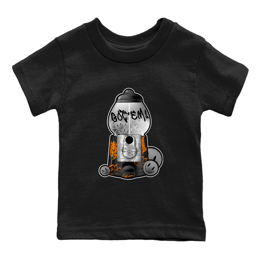 Air Jordan 3 Fear shirt to match jordans Gumball Machine sneaker tees Graffiti AJ3 Fear Drip Gear Zone Baby Toddler Black 2 T-Shirt