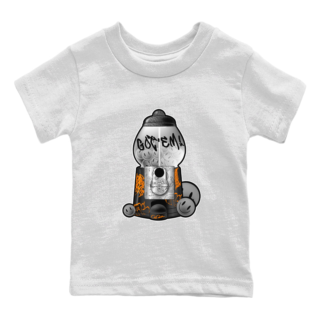Air Jordan 3 Fear shirt to match jordans Gumball Machine sneaker tees Graffiti AJ3 Fear Drip Gear Zone Baby Toddler White 2 T-Shirt
