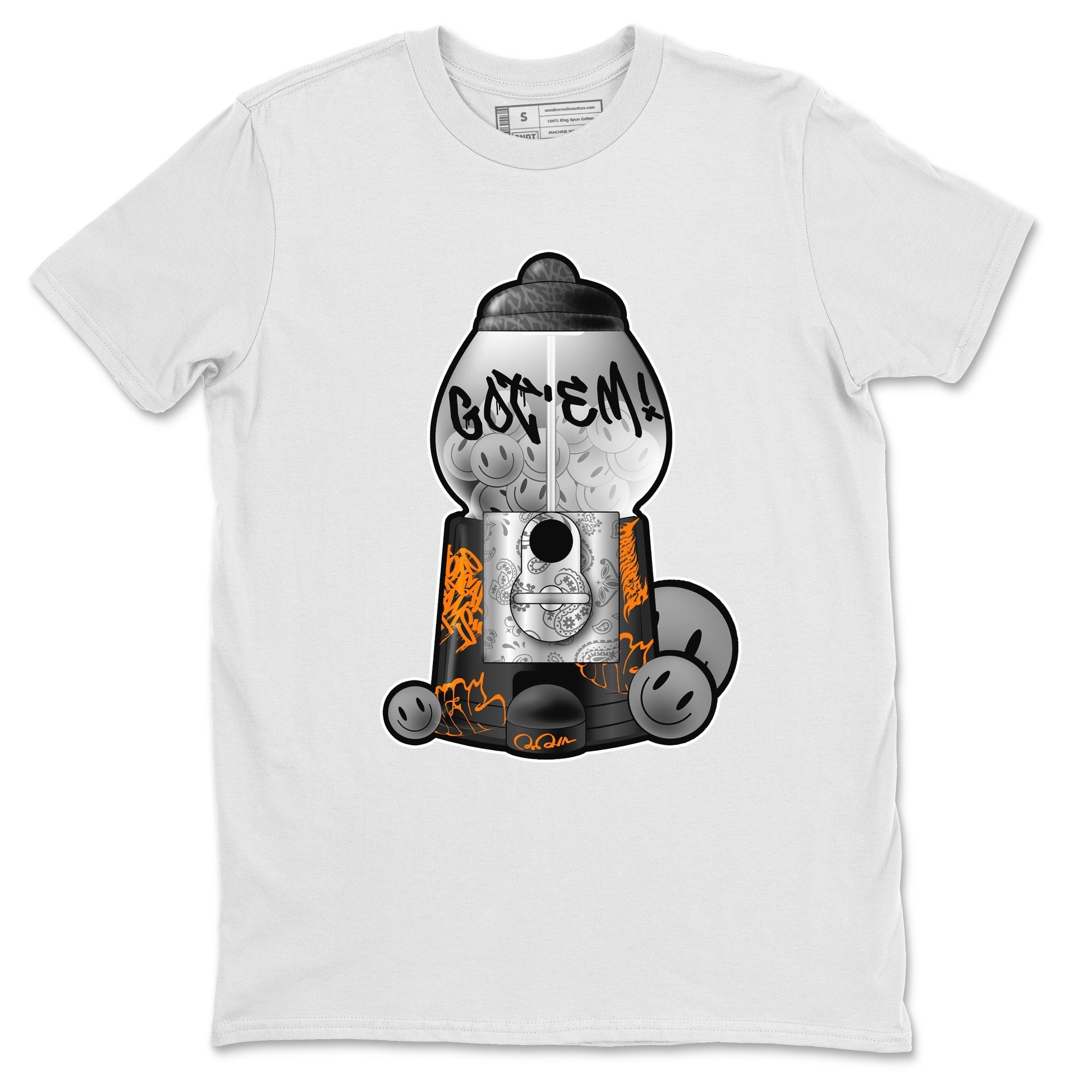 Air Jordan 3 Fear shirt to match jordans Gumball Machine sneaker tees Graffiti AJ3 Fear Drip Gear Zone Unisex White 2 T-Shirt