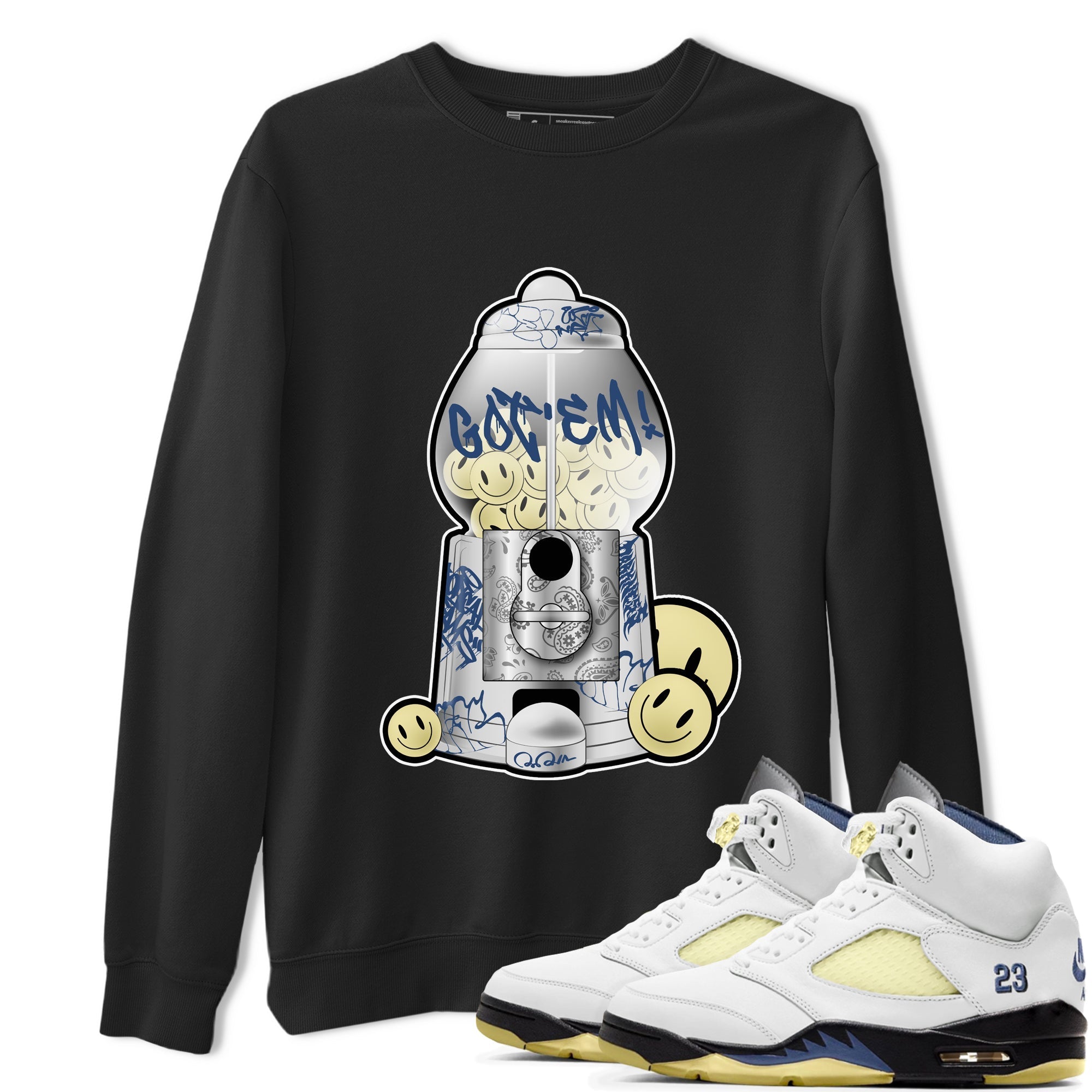 Air Jordan 5 A Ma Maniere x Photon Dust shirt to match jordans Gumball Machine sneaker tees Jordan 5 A Ma Maniere "Dawn" Drip Gear Zone Unisex Black 1 T-Shirt