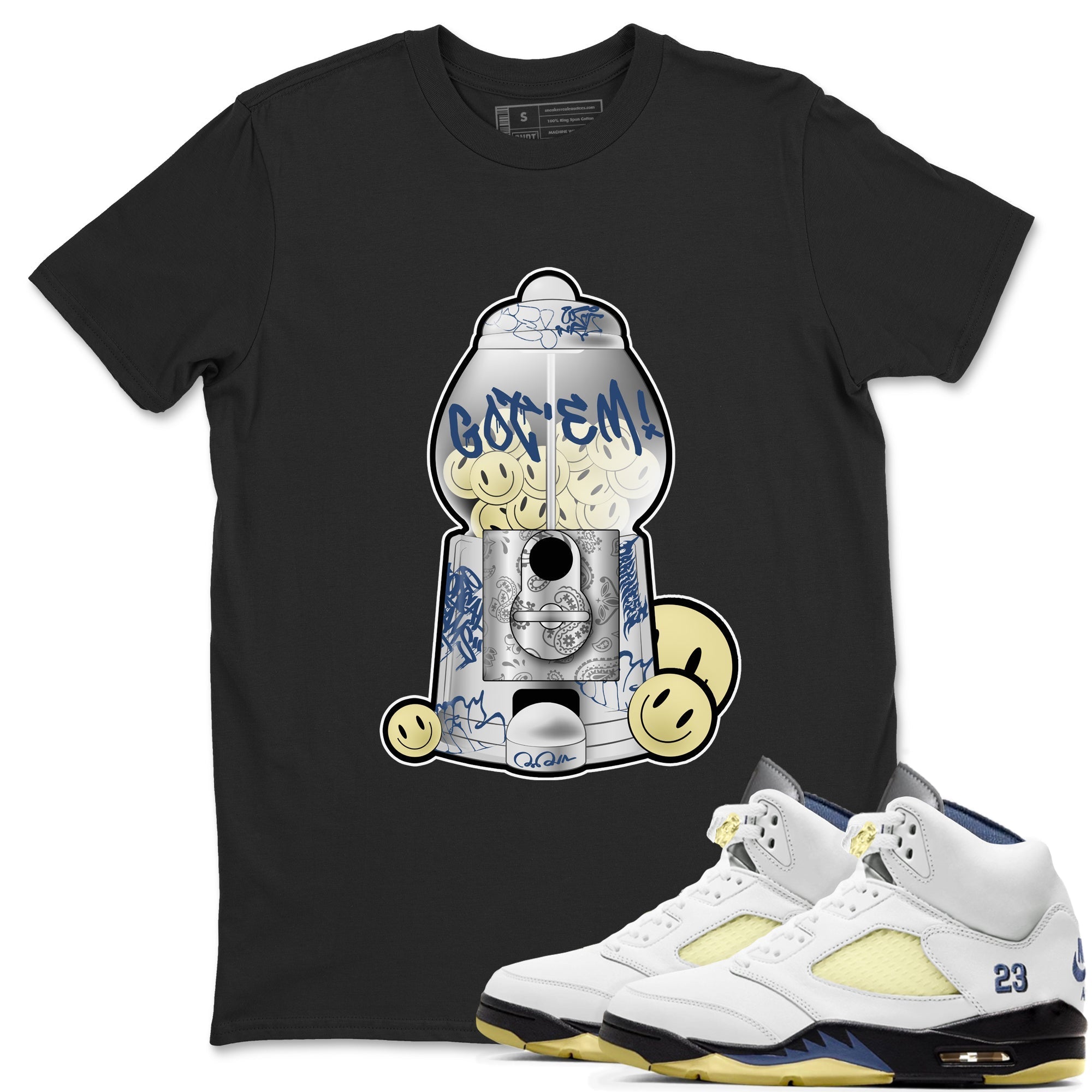 Air Jordan 5 A Ma Maniere x Photon Dust shirt to match jordans Gumball Machine sneaker tees Jordan 5 A Ma Maniere "Dawn" Drip Gear Zone Unisex Black 1 T-Shirt