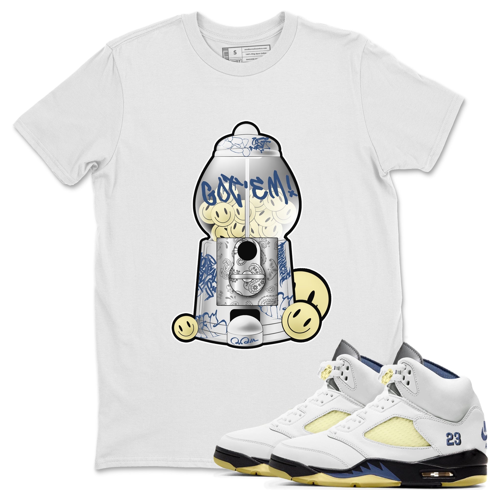 Air Jordan 5 A Ma Maniere x Photon Dust shirt to match jordans Gumball Machine sneaker tees Jordan 5 A Ma Maniere "Dawn" Drip Gear Zone Unisex White 1 T-Shirt