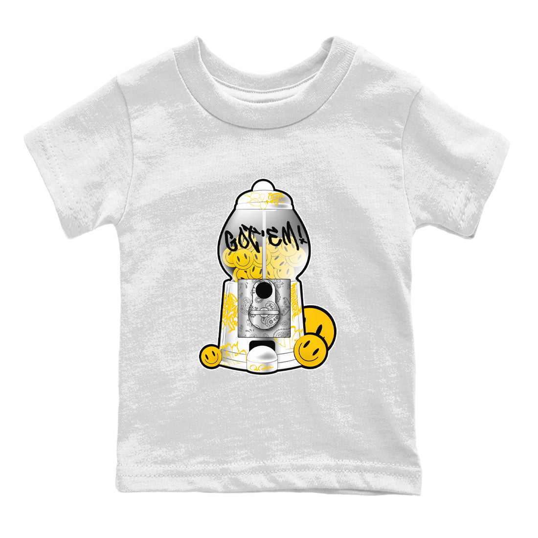 Air Jordan 6 Yellow Ochre shirt to match jordans Gumball Machine sneaker tees streetwear brand AJ6 Yellow Ochre Drip Gear Zone Brand Baby Toddler White 2 T-Shirt