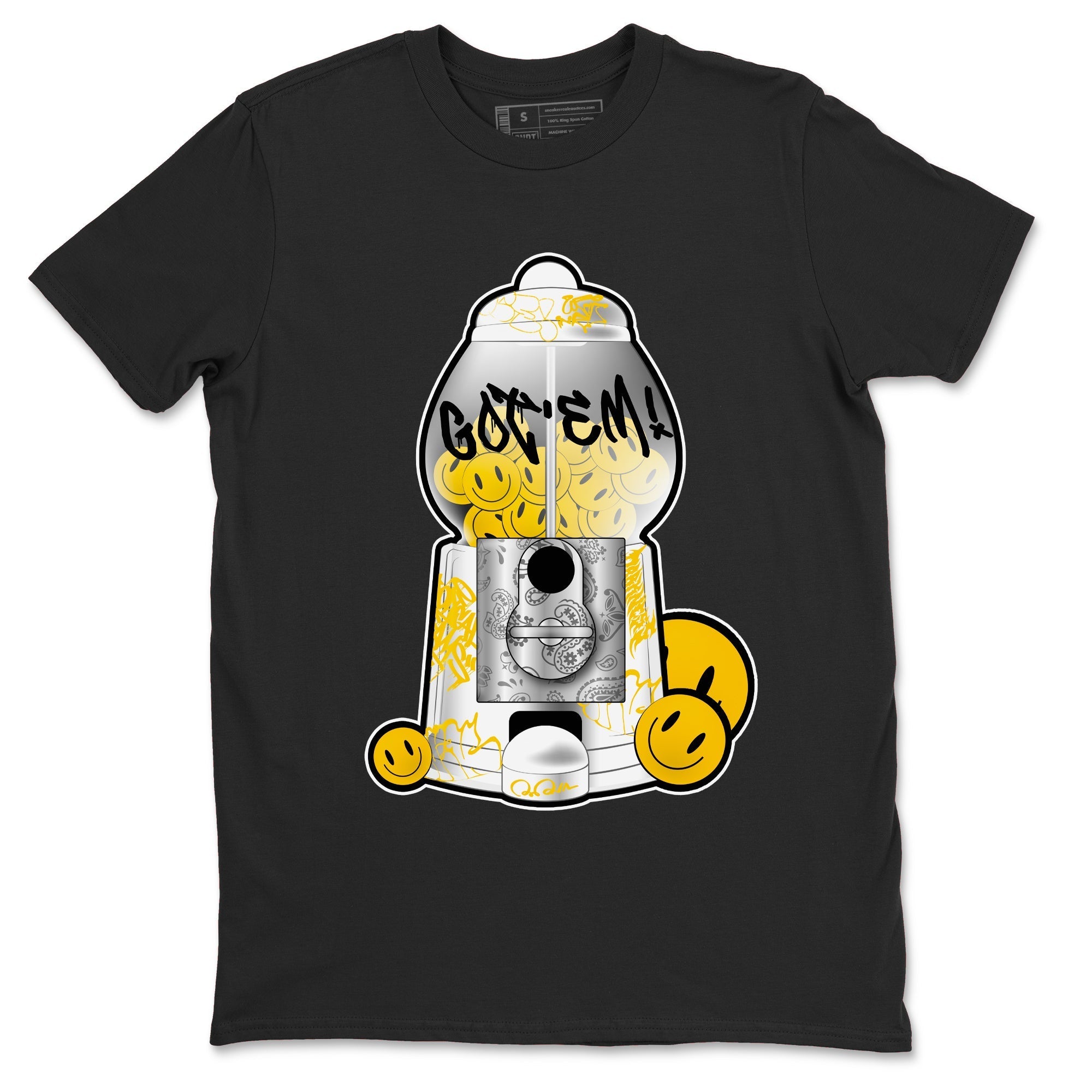 Air Jordan 6 Yellow Ochre shirt to match jordans Gumball Machine sneaker tees streetwear brand AJ6 Yellow Ochre Drip Gear Zone Brand Unisex Black 2 T-Shirt