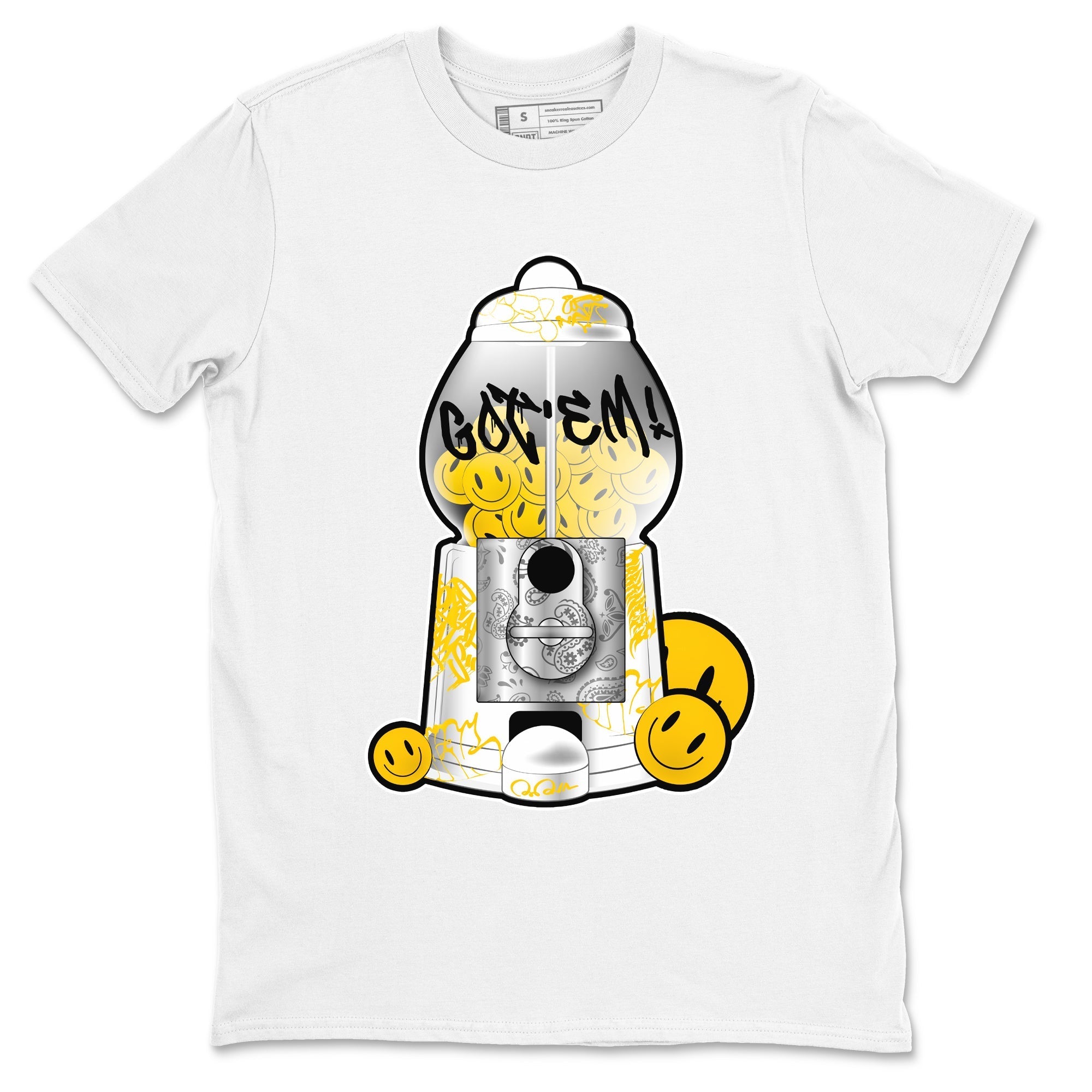 Air Jordan 6 Yellow Ochre shirt to match jordans Gumball Machine sneaker tees streetwear brand AJ6 Yellow Ochre Drip Gear Zone Brand Unisex White 2 T-Shirt