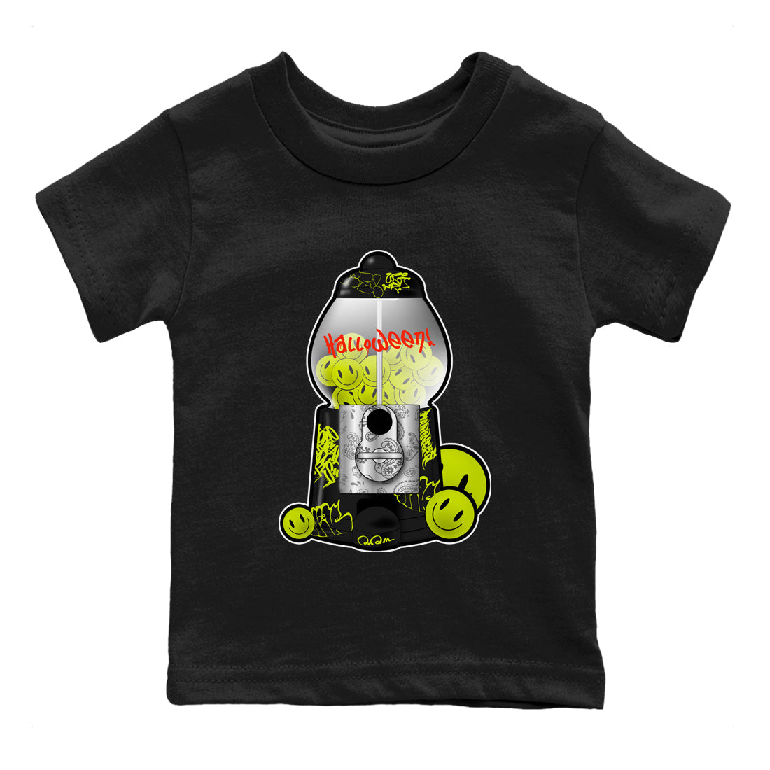 Dunk Halloween shirt to match jordans Gumball Machine sneaker tees halloween horror nights Nike Dunk Halloween Drip Gear Zone Baby Toddler Black 2 T-Shirt