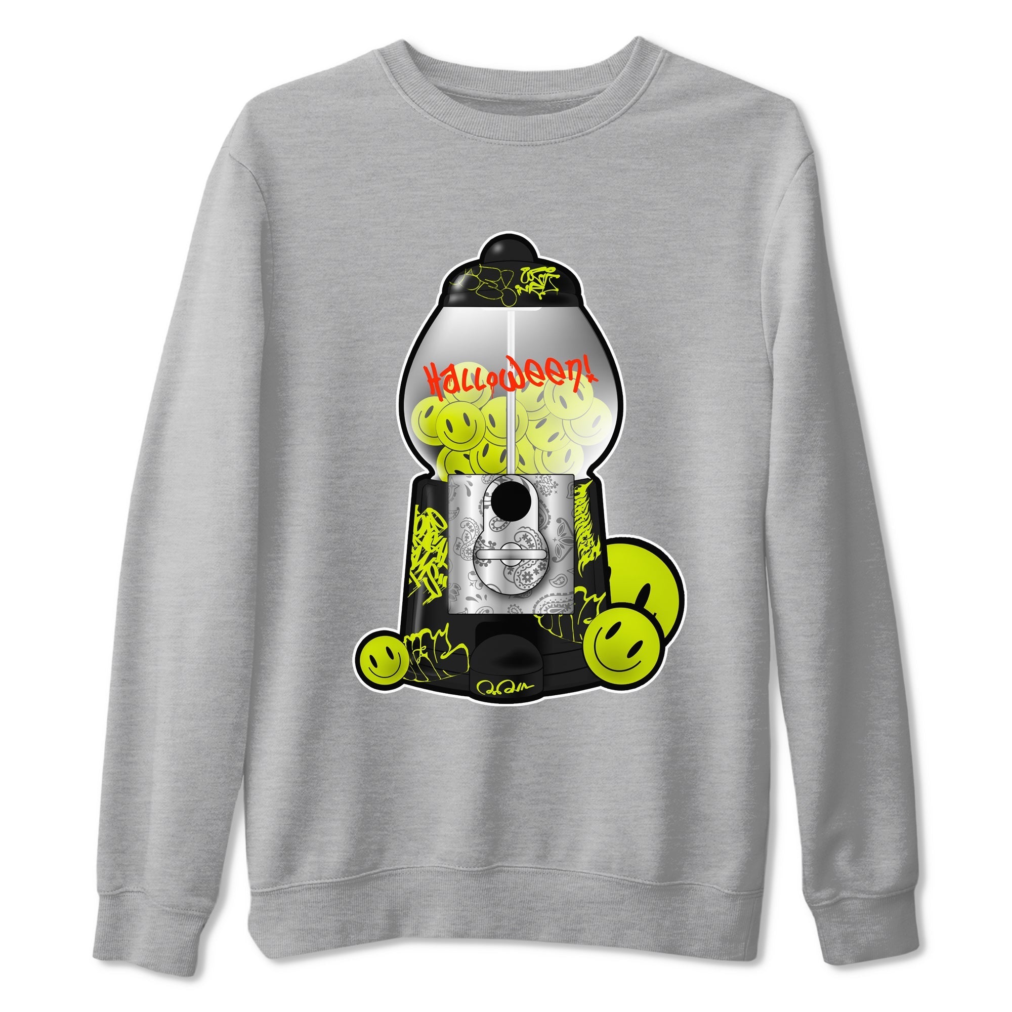 Dunk Halloween shirt to match jordans Gumball Machine sneaker tees halloween horror nights Nike Dunk Halloween Drip Gear Zone Unisex Crew Neck Tee Heather Grey 2 T-Shirt