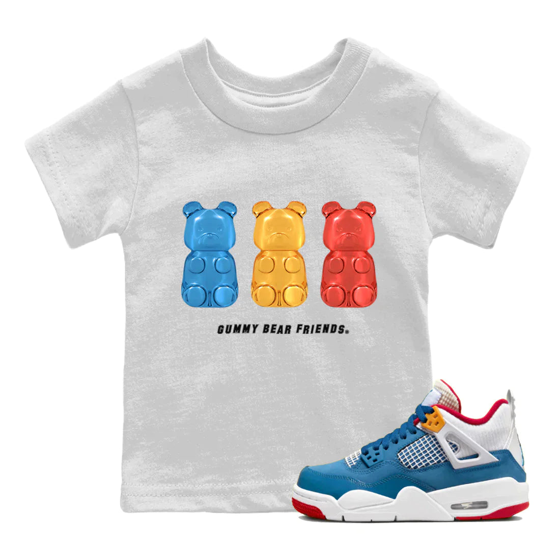 Jordan 4 Messy Room Sneaker Tees Drip Gear Zone Gummy Bear Friends Sneaker Tees Jordan 4 Messy Room Shirt Kids Shirts