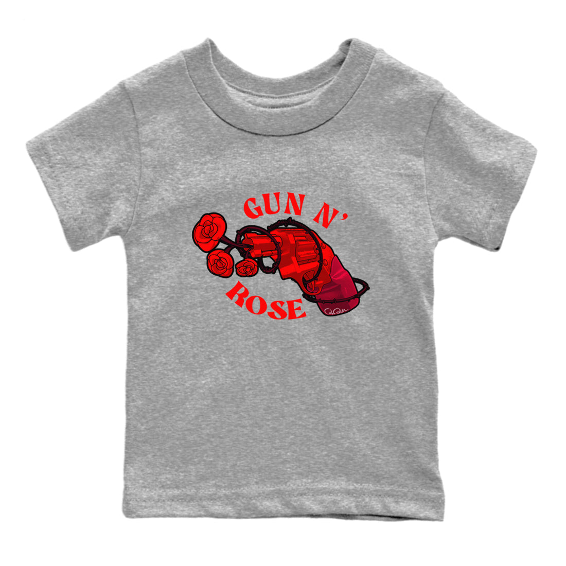 Air Force 1 Layers of Love shirt to match jordans Gun N Rose sneaker tees af1 Layers of Love Drip Gear Zone baby toddler Heather Grey 2 cotton Shirt