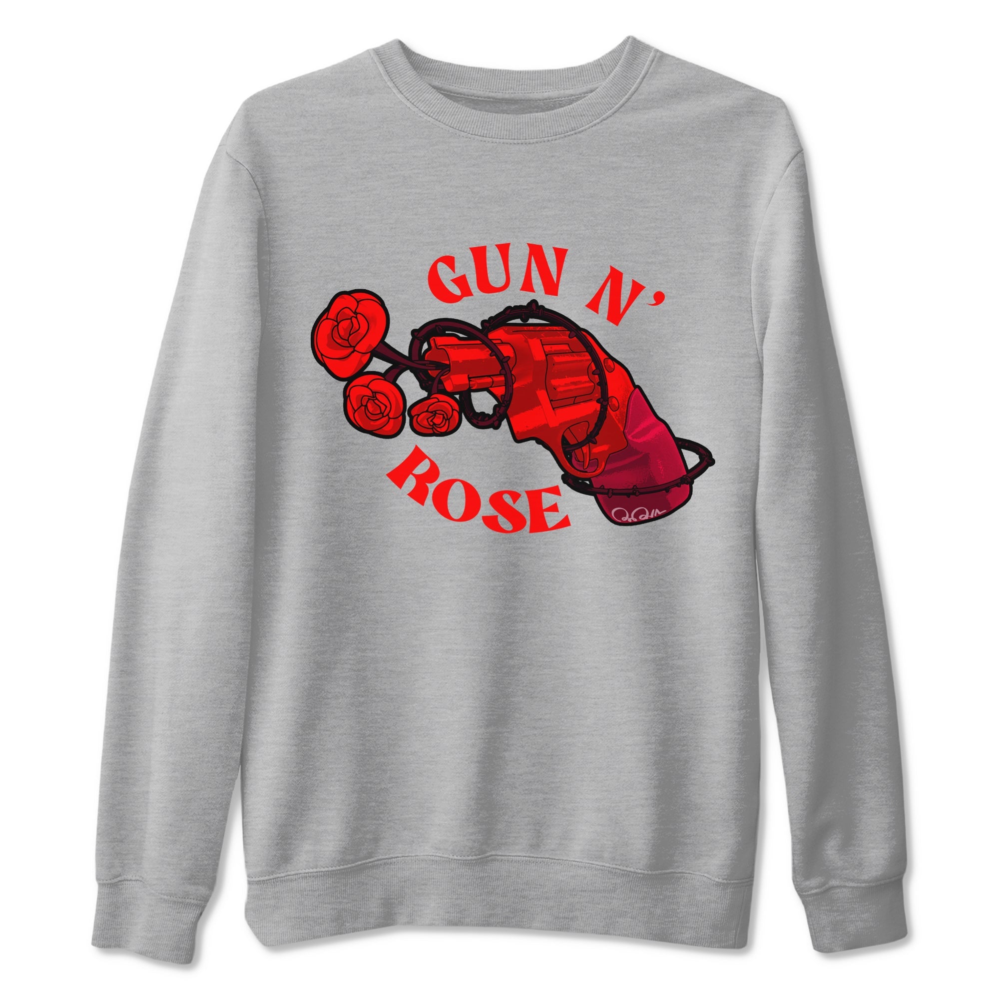 Air Force 1 Layers of Love shirt to match jordans Gun N Rose sneaker tees af1 Layers of Love Drip Gear Zone unisex cotton Heather Grey 2 crew neck shirt