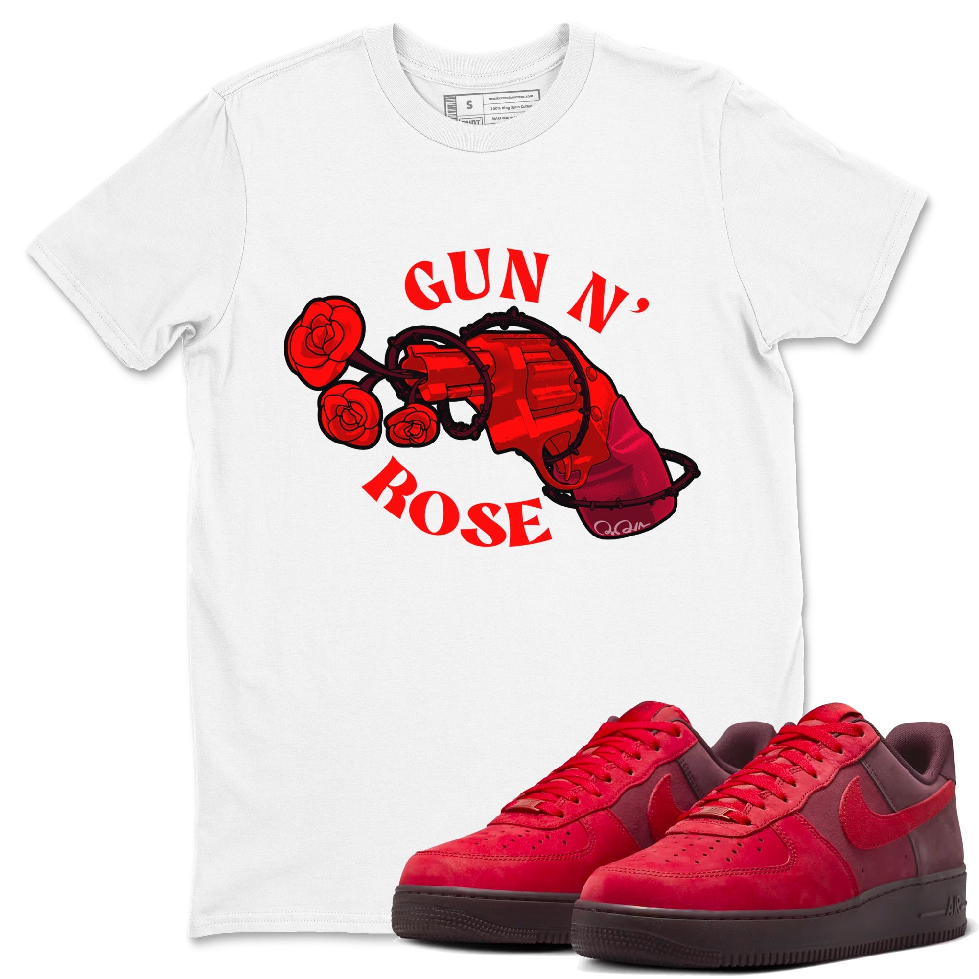 Air Force 1 Layers of Love shirt to match jordans Gun N Rose sneaker tees af1 Layers of Love Drip Gear Zone unisex cotton White 1 crew neck shirt