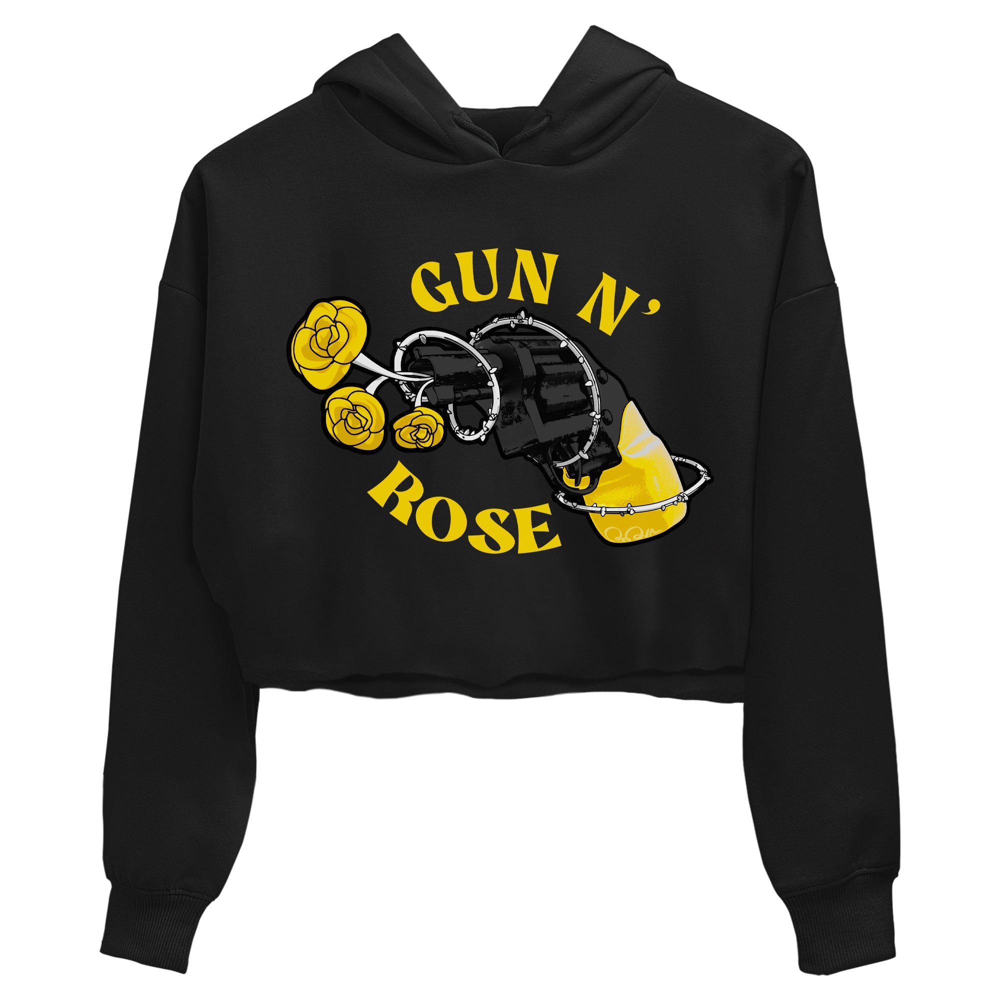 1s Yellow Ochre shirt to match jordans Gun N Rose sneaker tees streetwear brand Air Jordan 1 Yellow Ochre Drip Gear Zone Brand Black 2 crop length shirt