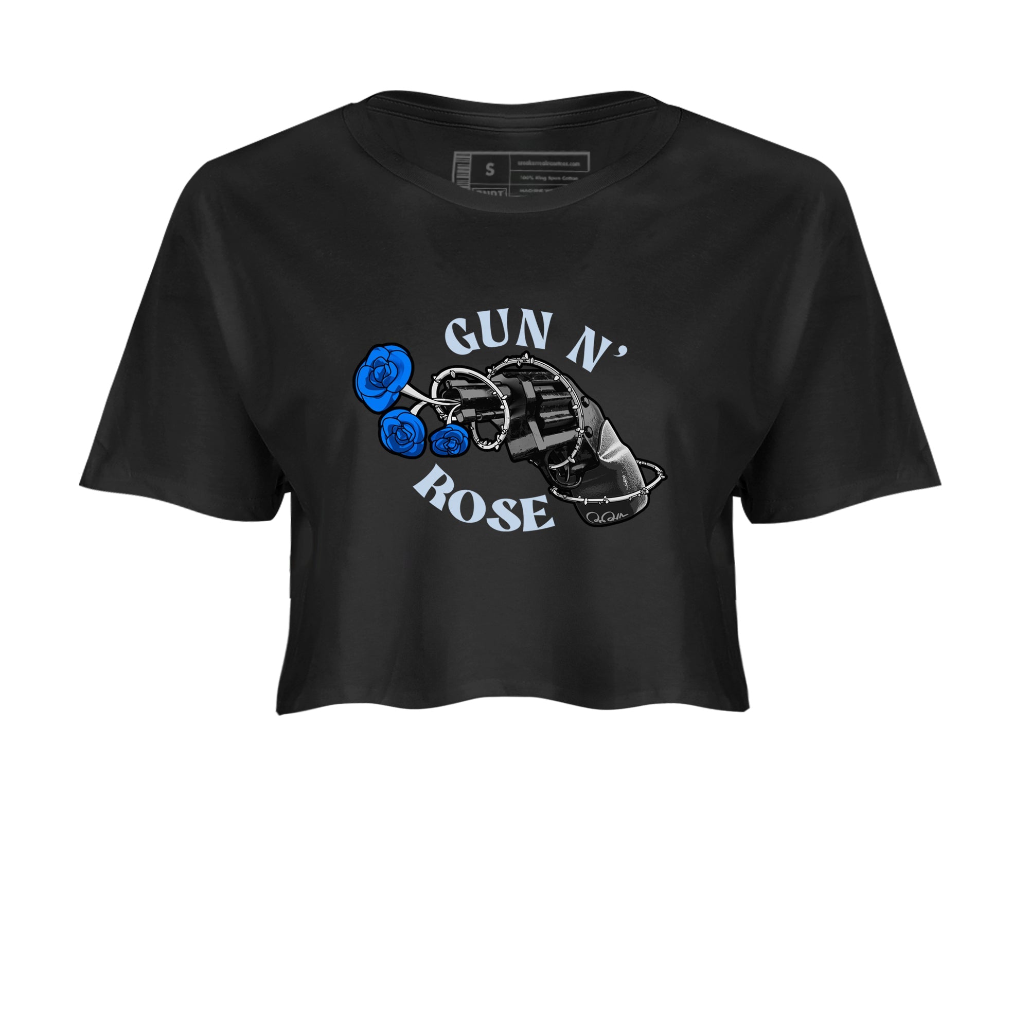 Air Jordan 11 Space shirt to match jordans Gun N Rose sneaker tees AJ11 Space Drip Gear Zone Black 2 crop length shirt