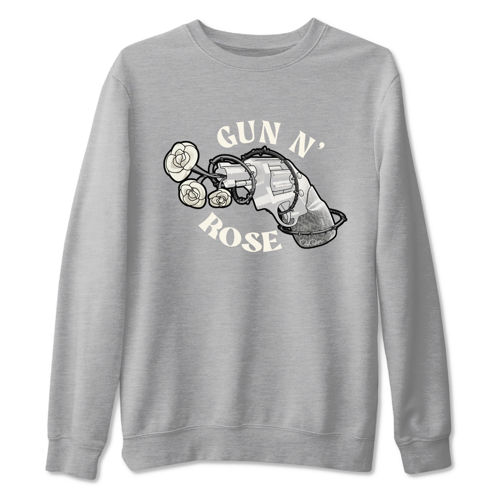 3s Ivory shirt to match jordans Gun N Rose sneaker tees Air Jordan 3 Ivory Drip Gear Zone unisex cotton Heather Grey 2 crew neck shirt