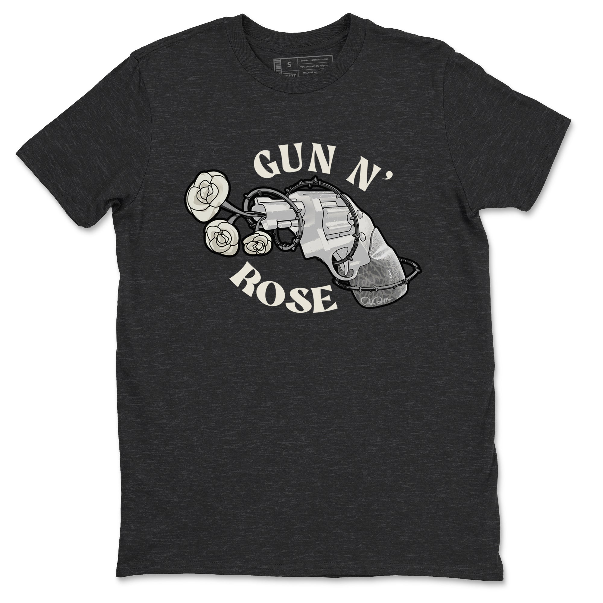 3s Ivory shirt to match jordans Gun N Rose sneaker tees Air Jordan 3 Ivory Drip Gear Zone unisex cotton Charcoal Heather 2 crew neck shirt