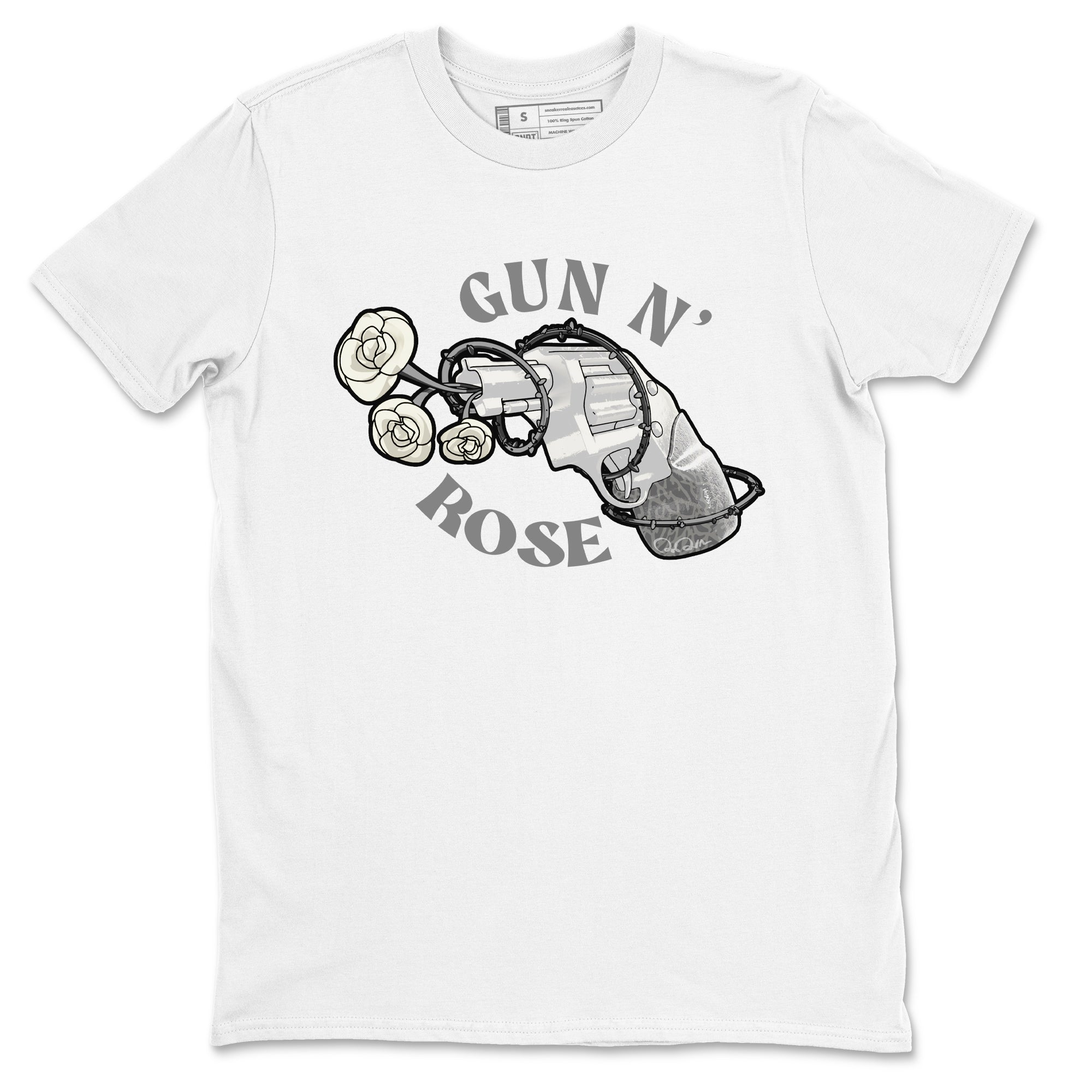 3s Ivory shirt to match jordans Gun N Rose sneaker tees Air Jordan 3 Ivory Drip Gear Zone unisex cotton White 2 crew neck shirt