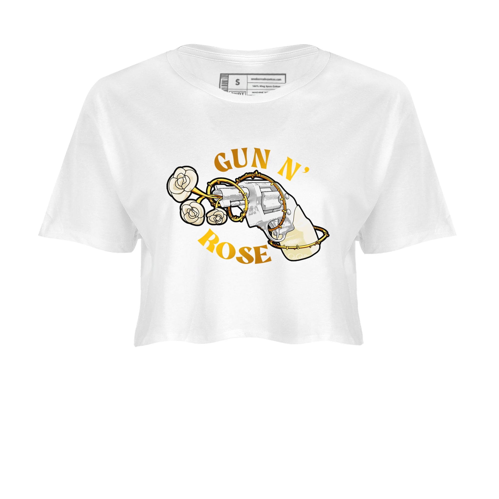 4s Sail 2024 shirt to match jordans Gun N Rose sneaker tees Air Jordan 4 Sail 2024 Drip Gear Zone White 2 crop length shirt