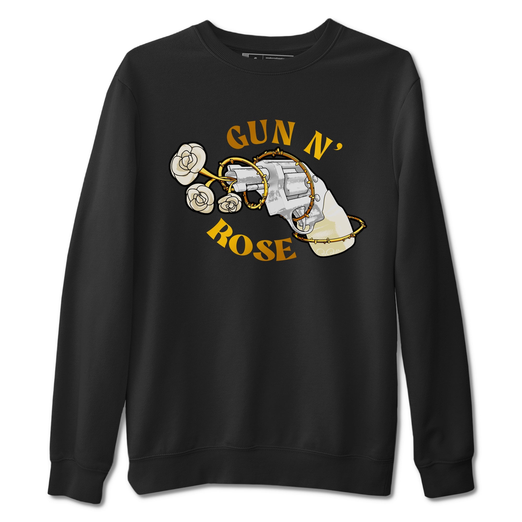 4s Sail 2024 shirt to match jordans Gun N Rose sneaker tees Air Jordan 4 Sail 2024 Drip Gear Zone unisex cotton Black 2 crew neck shirt